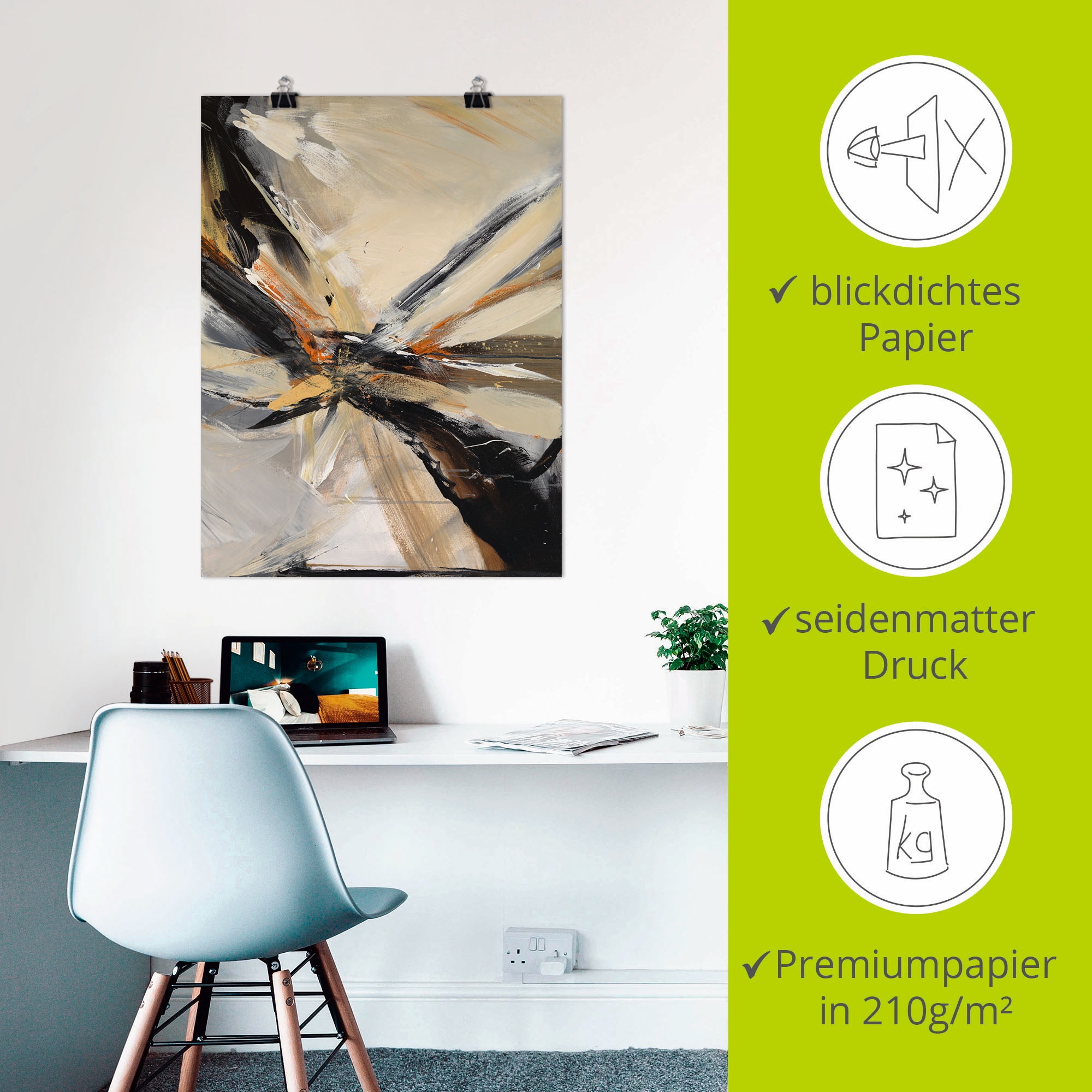 Artland Wandbild »Abstrakt III« Gegenstandslos 1 Stk. tlg. als Leinwandbild, Poster in verschied. Größen