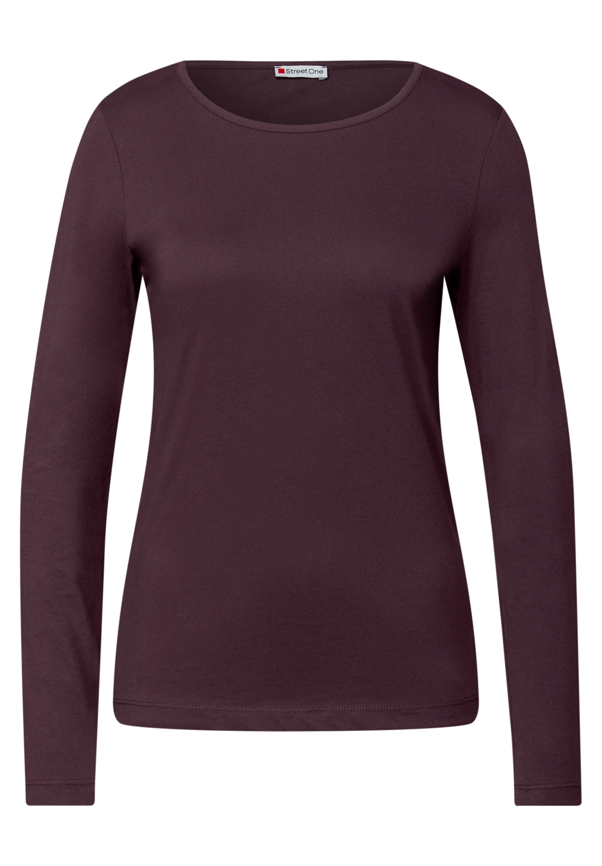 STREET ONE Langarmshirt, aus reiner Baumwolle