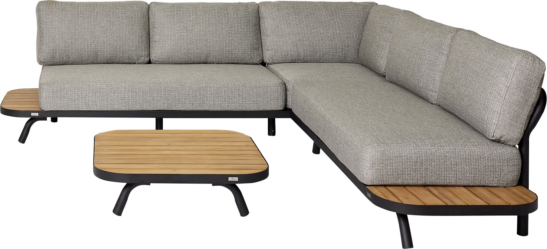 Best Loungeset "Paros" Set, 12 Stk. tlg. bestehend aus 2 Bänken, 1 x Tisch günstig online kaufen