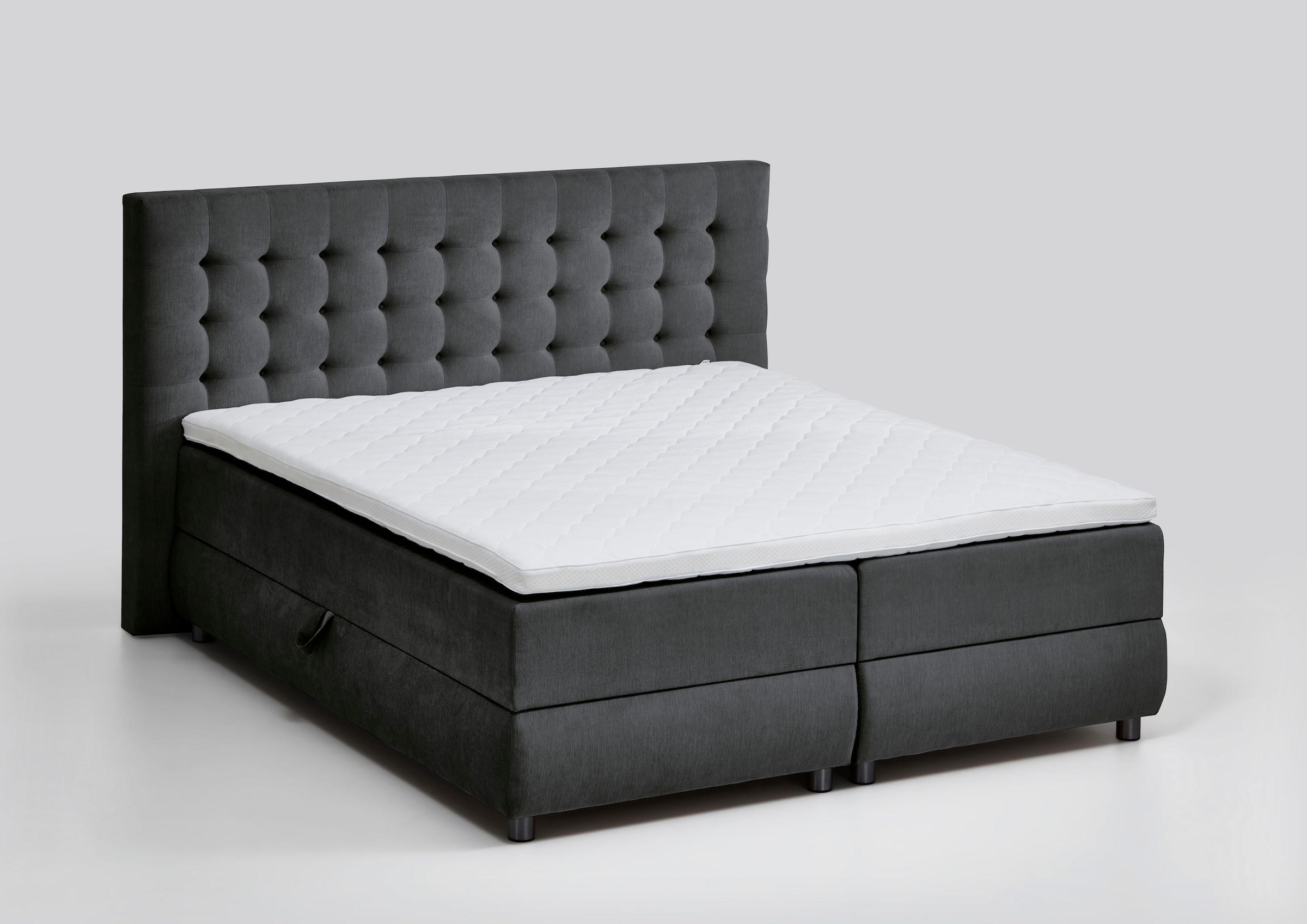 ATLANTIC home collection Boxspringbett »Tina«, mit Bettkasten und Topper, auch in Überlänge