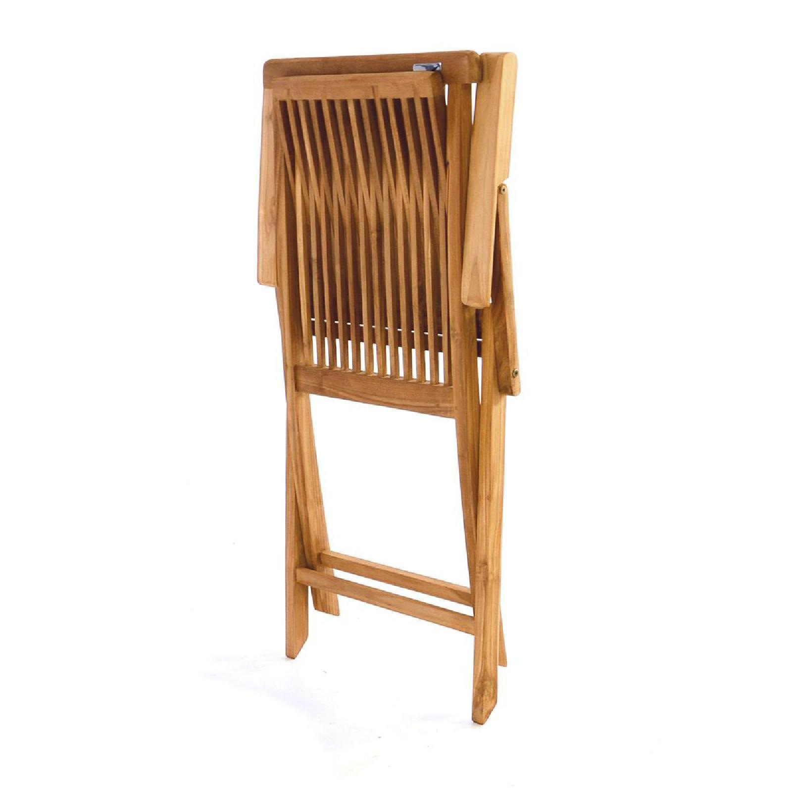 Gartenstuhl VCM "Gartenstuhl Hochlehner Klappstuhl Holz Teak", braun, Obermaterial: 100% Holz Wood., Stühle, Gartenstuhl 3