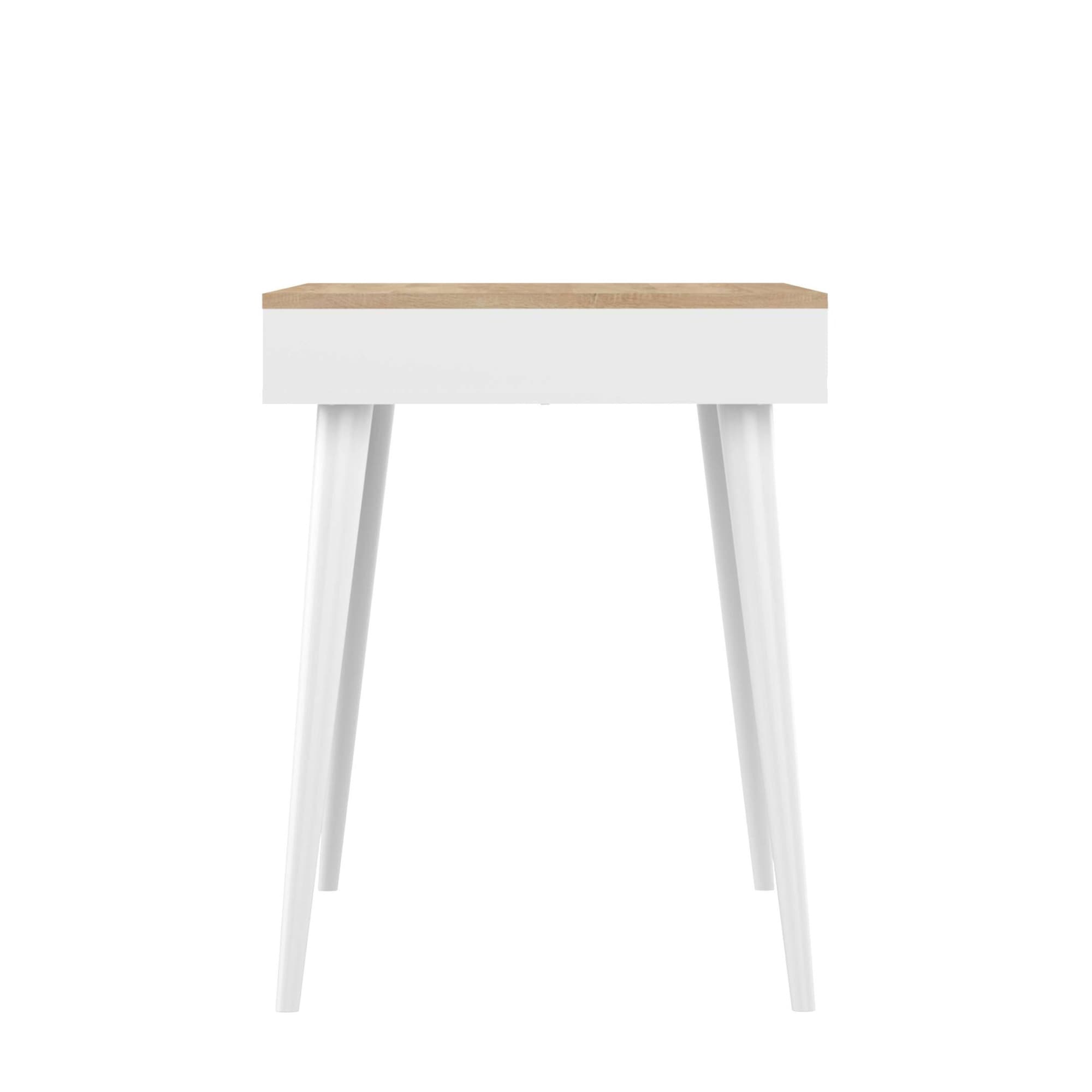 TemaHome Schreibtisch »Horizon Computertisch mit Holzbeinen, Home Office,«, 134cm Breit, mit Schublade