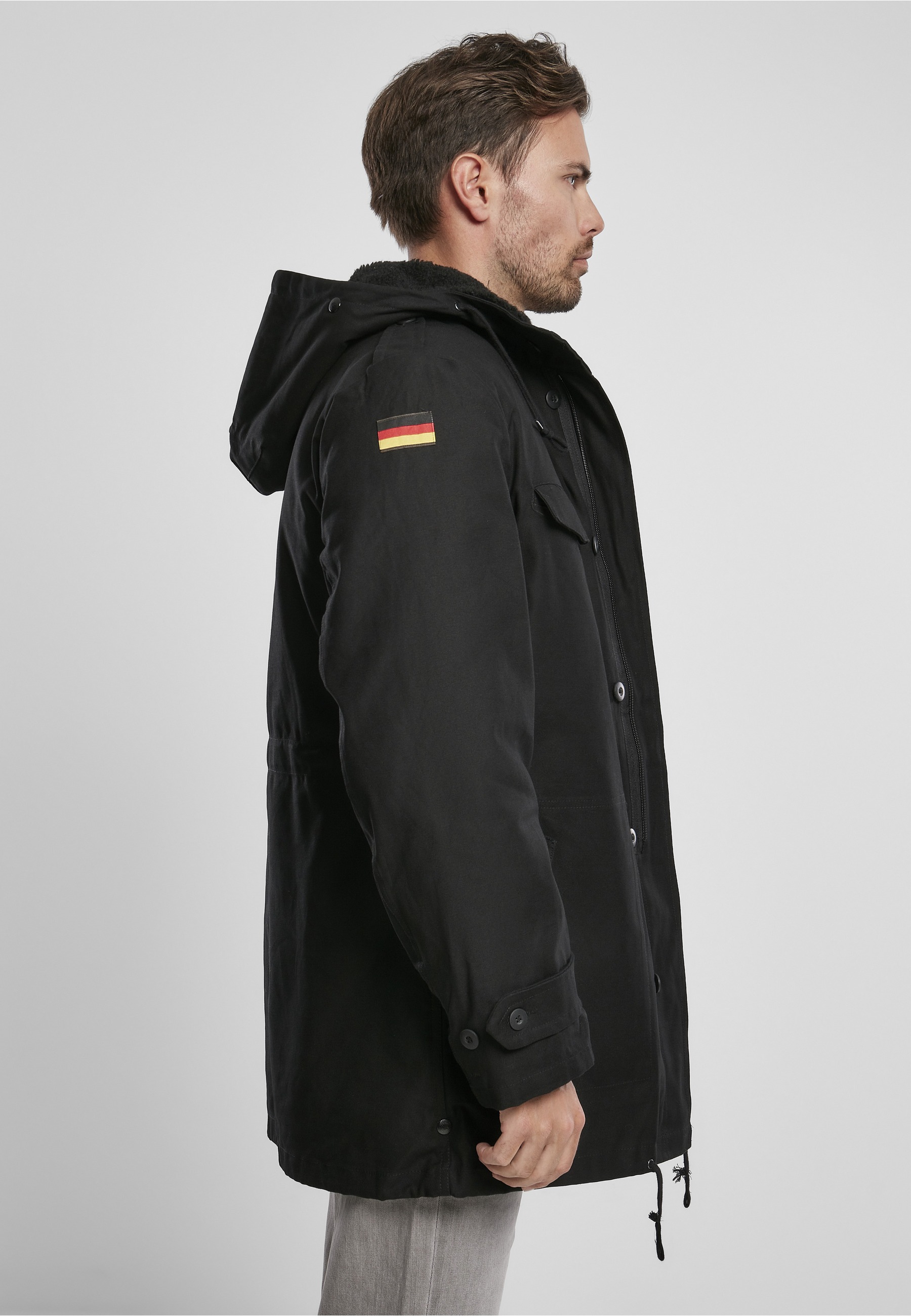 Brandit Allwetterjacke »Brandit Herren BW Flag Parka« 1 Stk. tlg. mit Kapuze