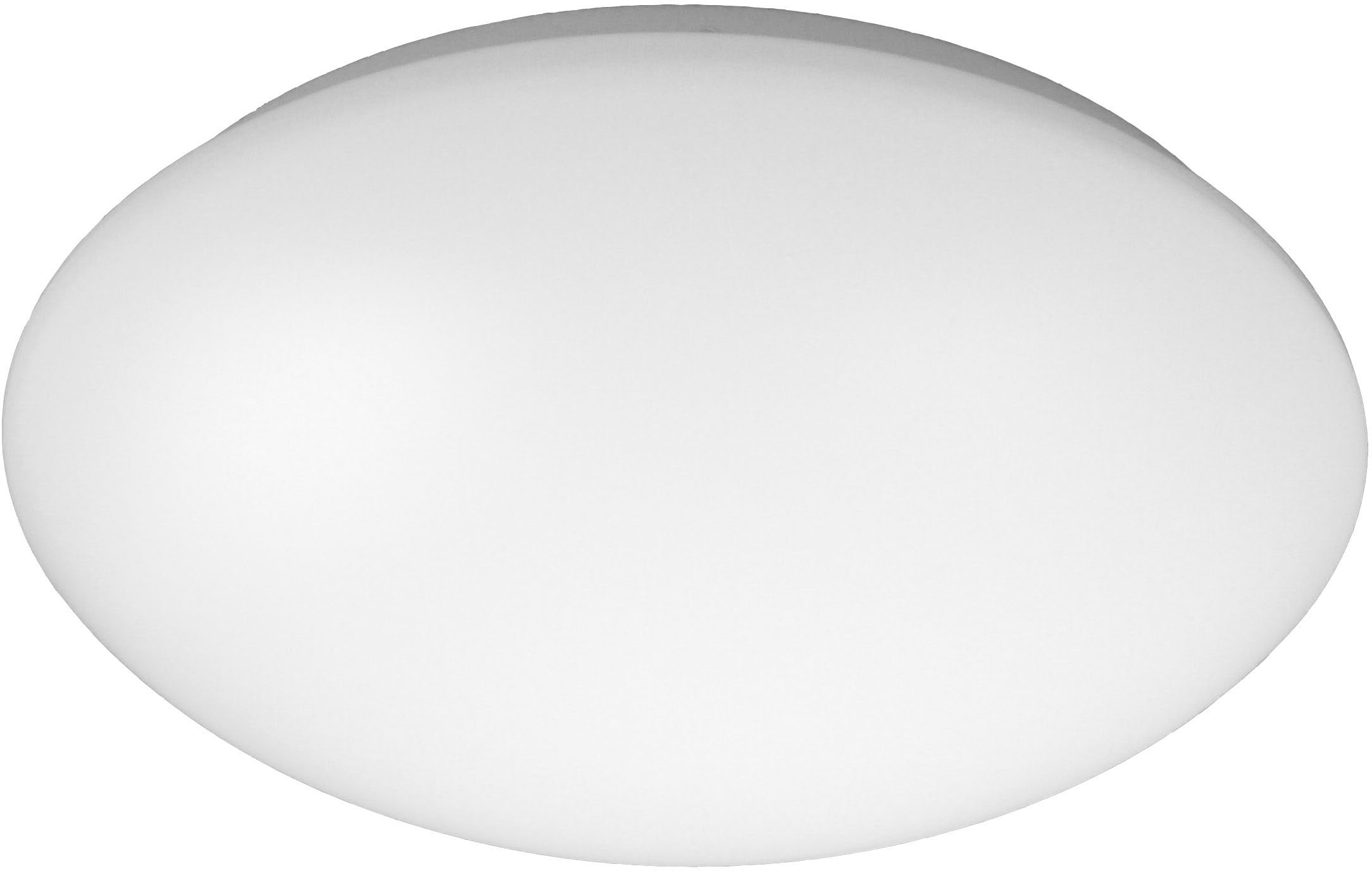 niermann Deckenleuchte, 1 flammig-flammig, Deckenschale Kunststoff, opal weiß 29 cm