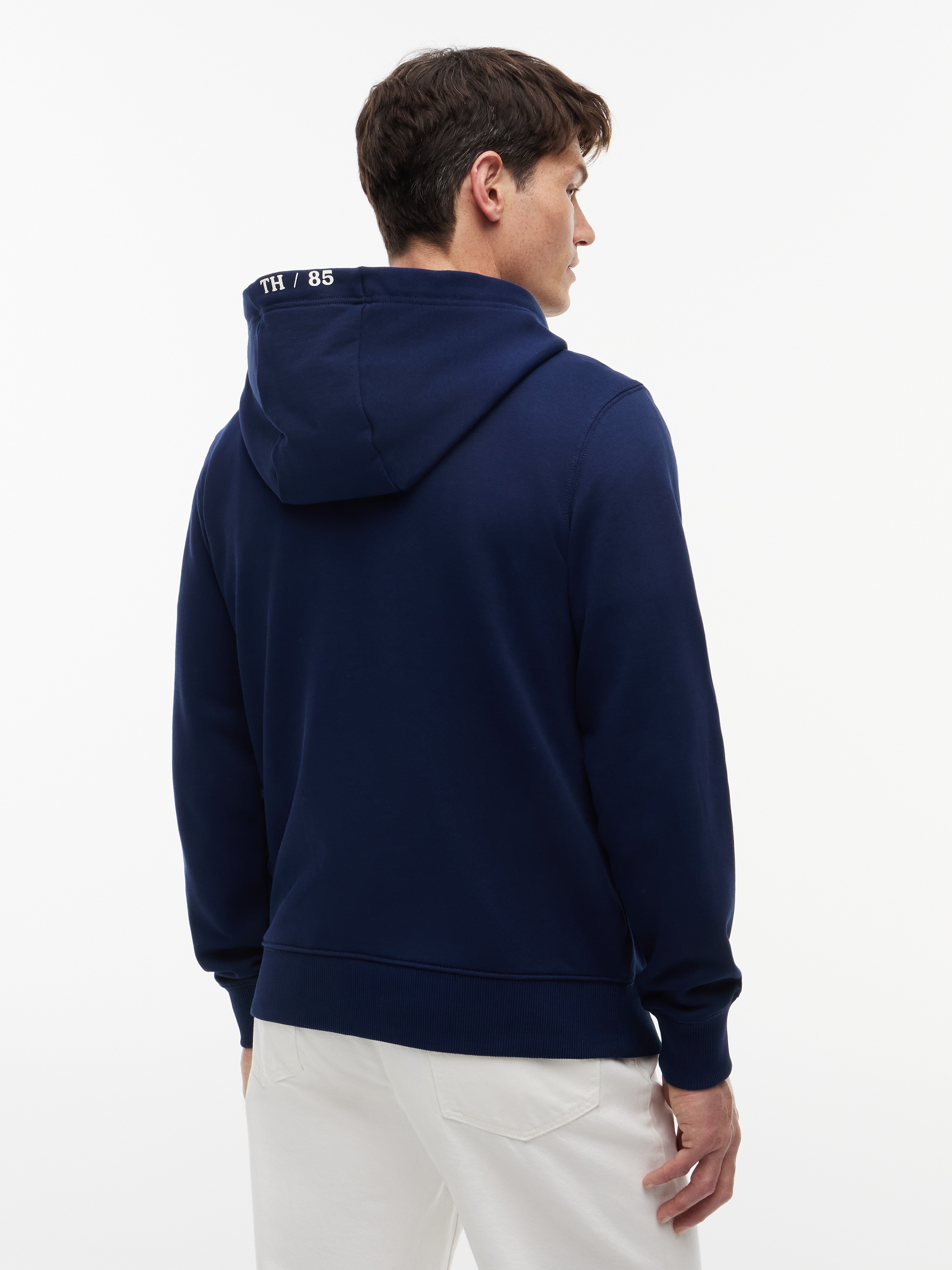 Tommy Hilfiger Kapuzensweatjacke »SMALL NAUTICAL GRAPHIC HDD« aus Baumwolle, mit Label-Details