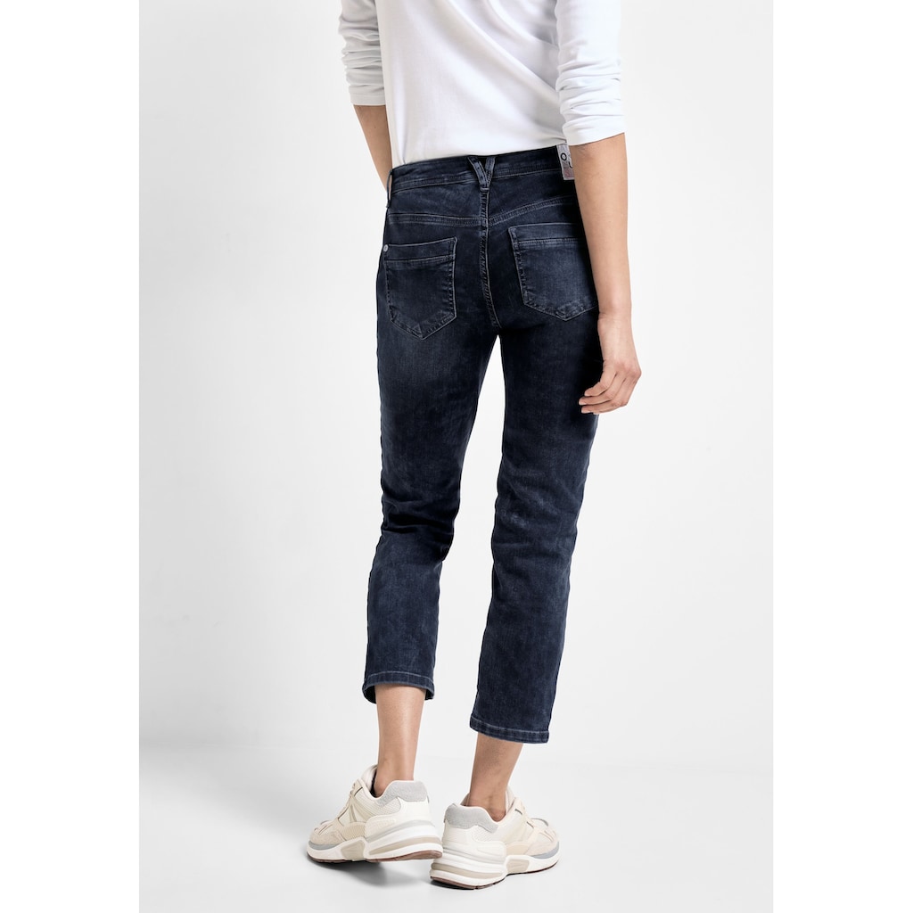 Cecil Slim-fit-Jeans, in dunkelblauer Waschung