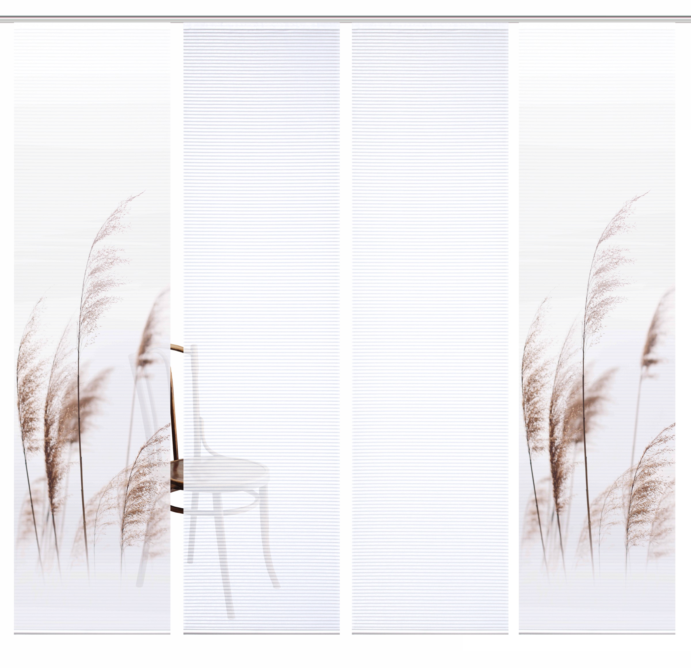 HOME in green Schiebegardine "PAMILO" Paneelwagen 4 Stk. tlg. SET DIGITALDR günstig online kaufen