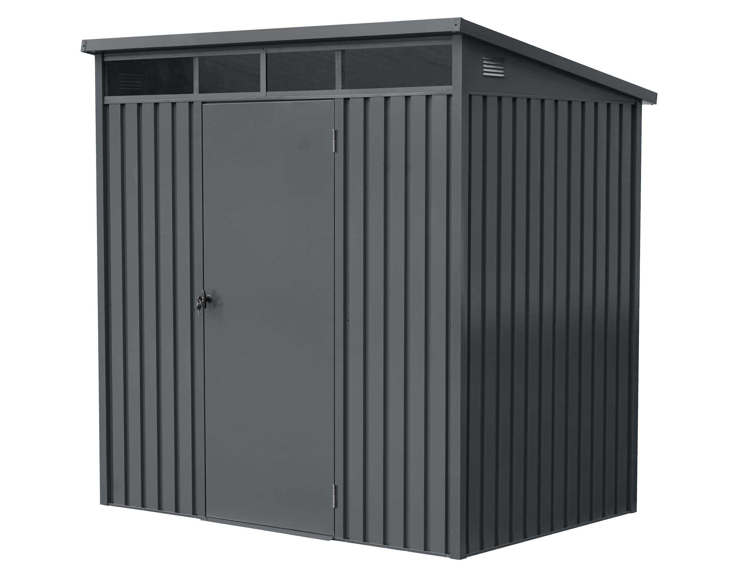 GARDEN 'N' MORE Gerätehaus »Pultdachhaus Basic plus« einfacher Aufbau, Oberlicht, Langlebig, abschließbar