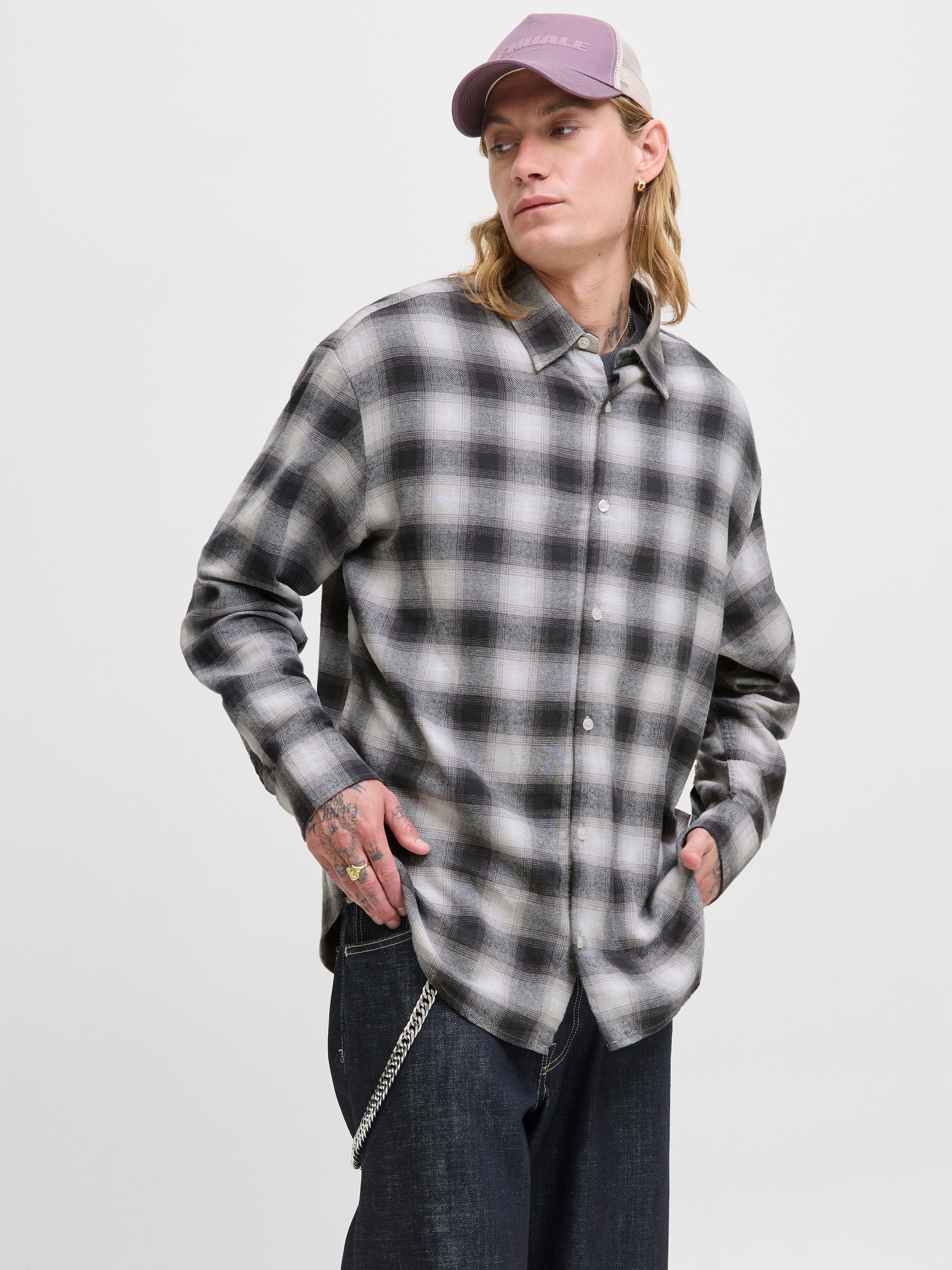 Jack & Jones Langarmhemd "JCOCOVER CHECKED FLANNEL SHIRT LS" günstig online kaufen