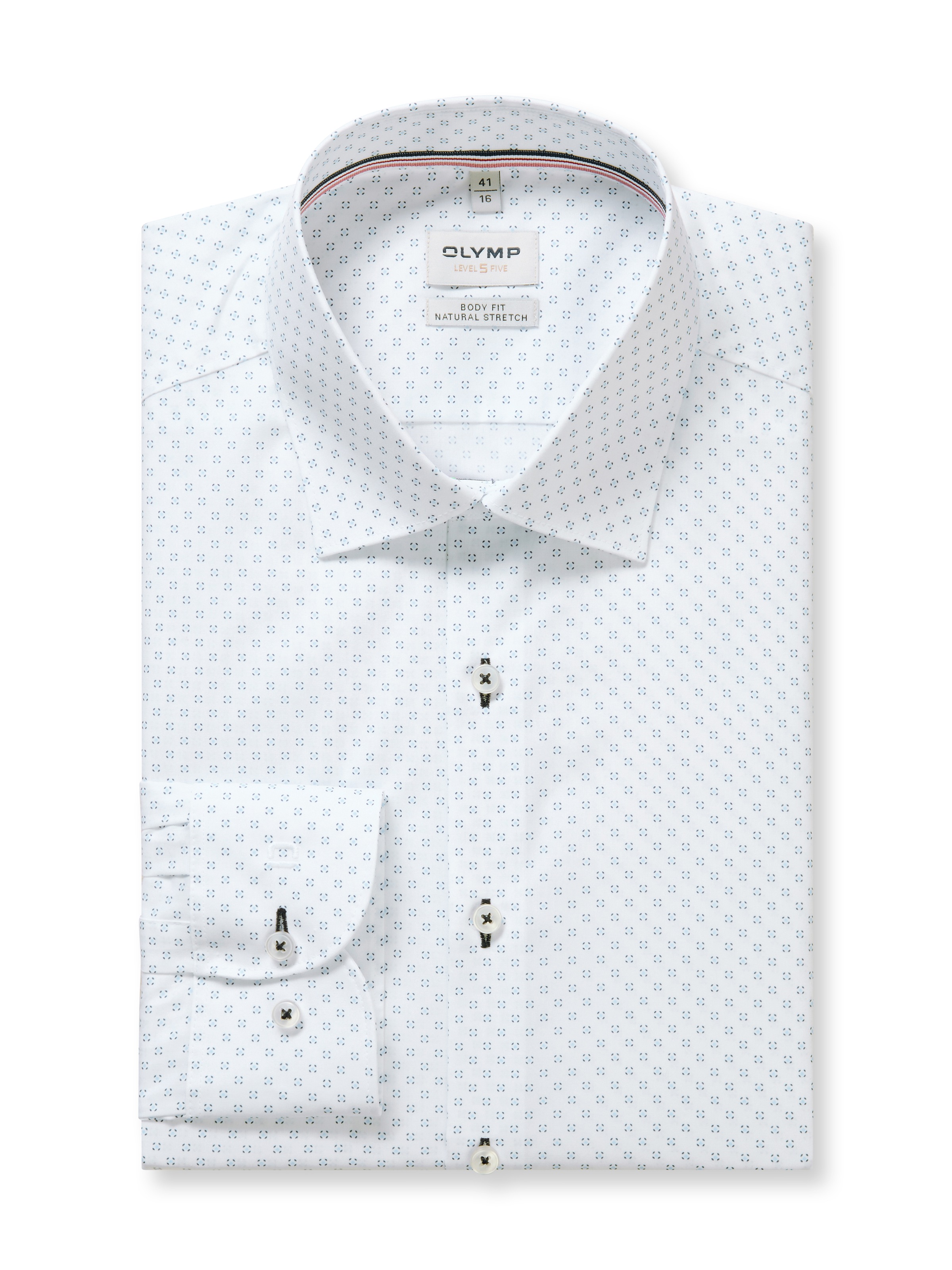 OLYMP Langarmhemd »Level Five« Businesshemd, body fit, Kentkragen