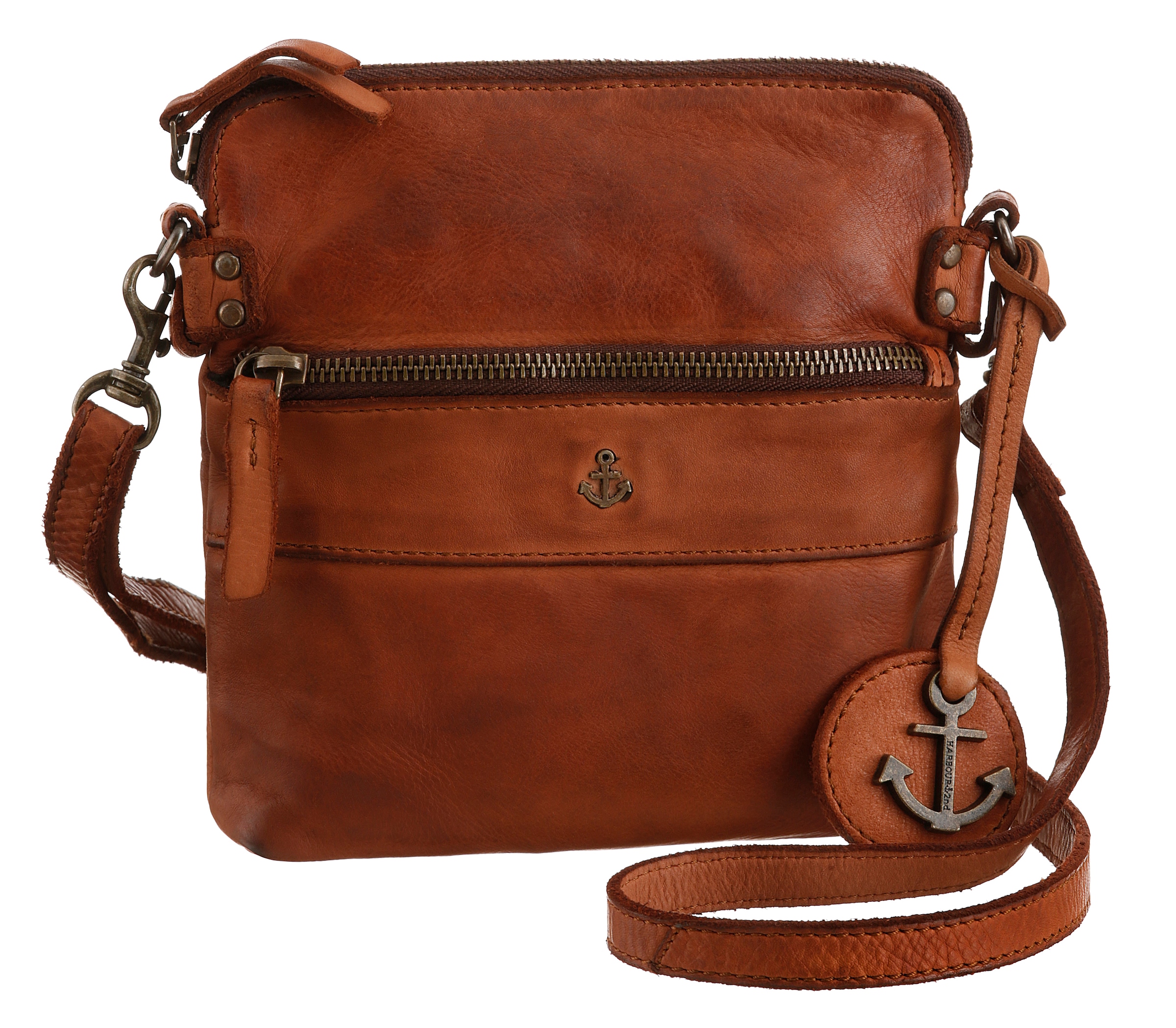 HARBOUR 2nd Handtasche "Taliza2", Handtasche Damen Umhängetasche Schultertasche mit Logoanhänger