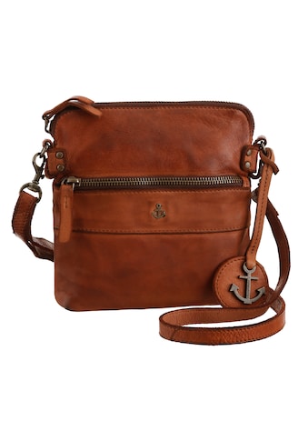 Handtasche »Crossbody Handtasche«, mit Reißverschlussfach und Logoanhänger