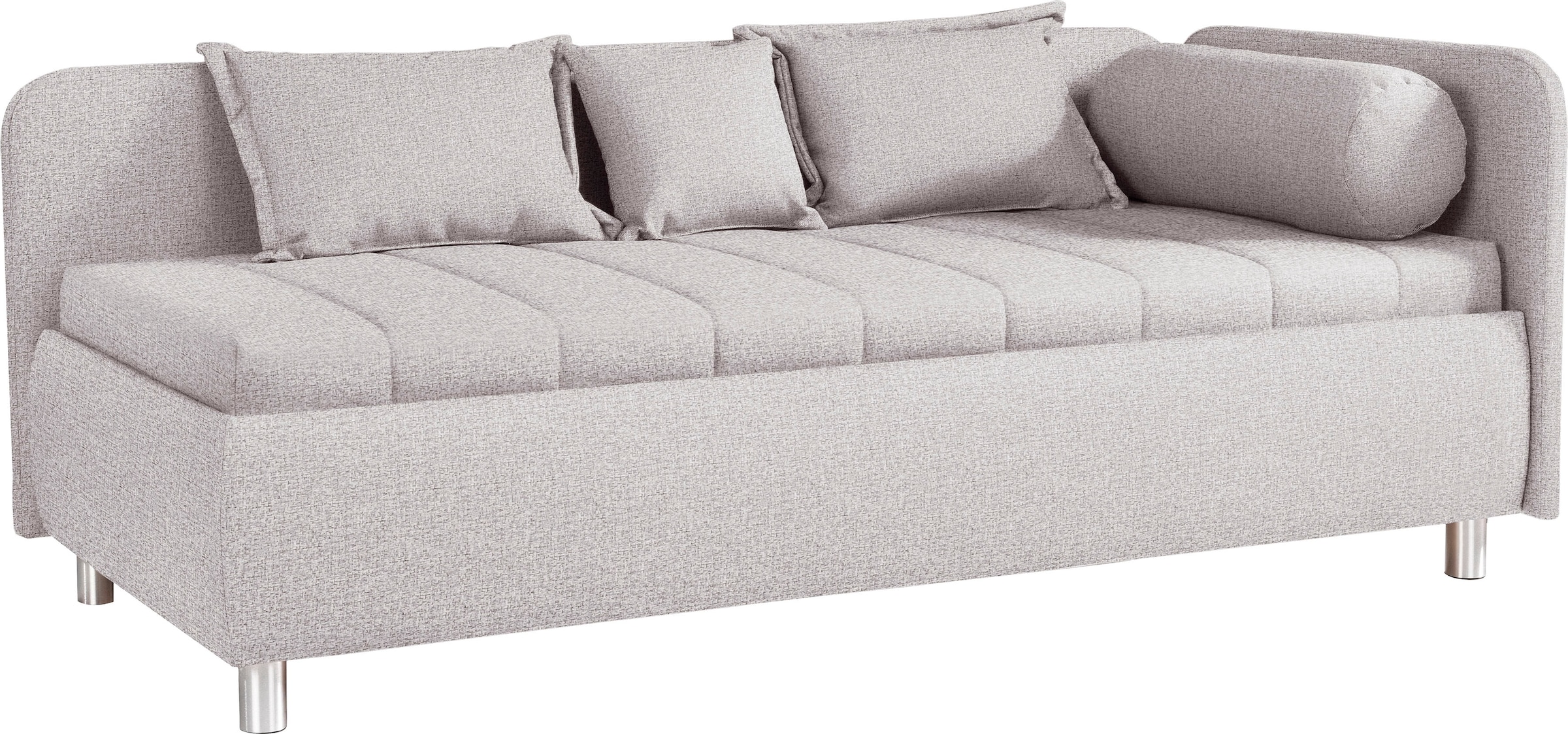 alina Schlafsofa »Kiana«, mit Bettkasten und Zierkissen, Liegefläche 90/200 cm oder 100/200 cm