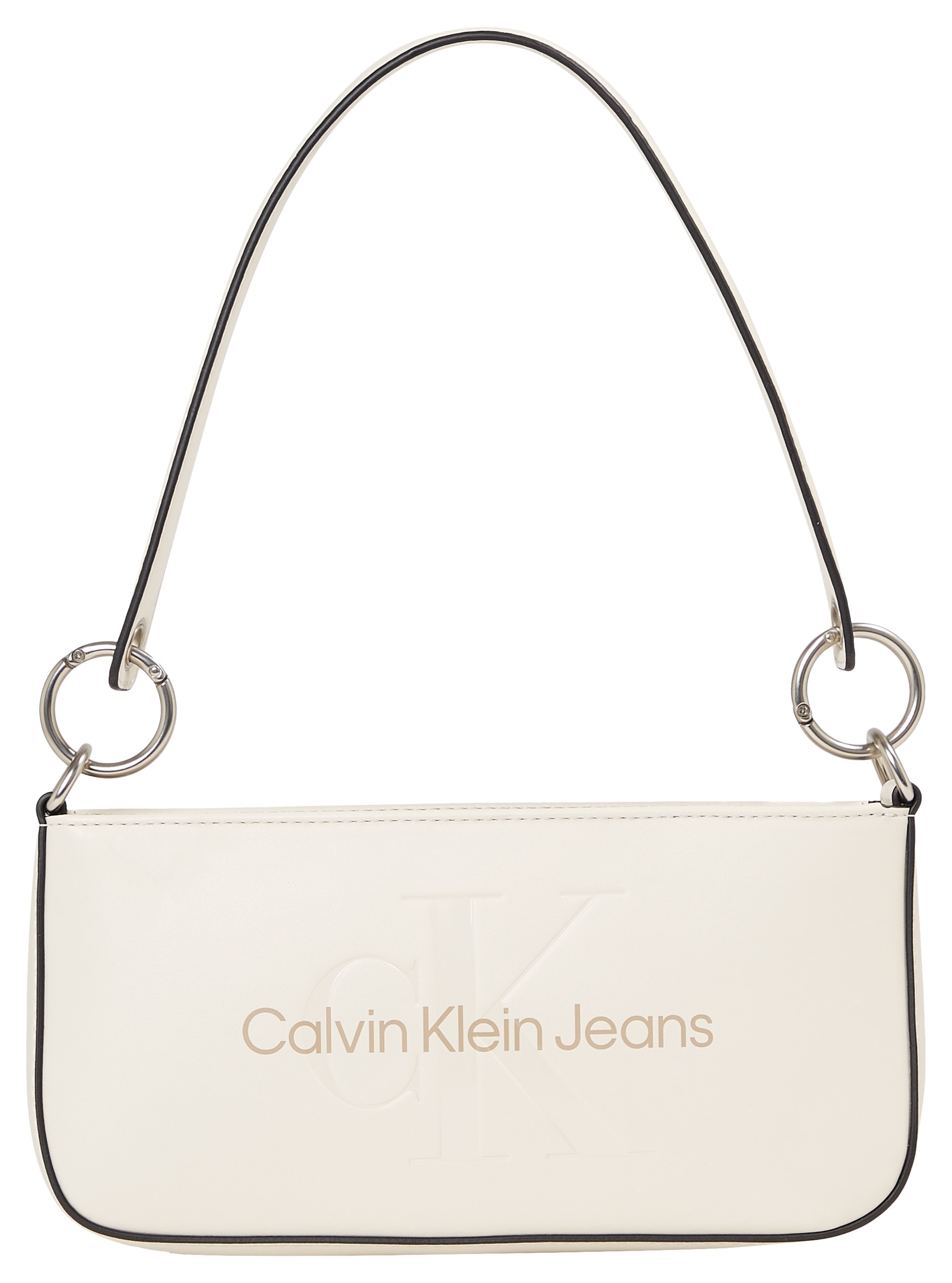 Calvin Klein Jeans Schultertasche "SCULPTED SHOULDER POUCH25 MONO", Handtasche Damen mit großflächigem Markenlogo vorne