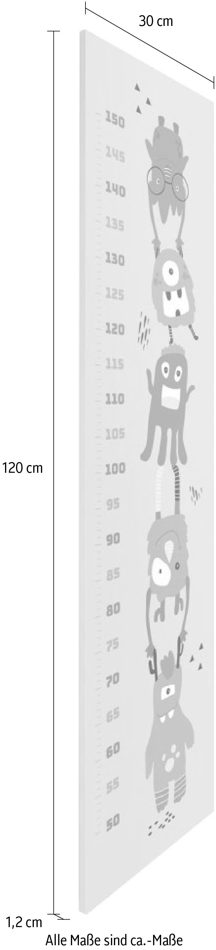 Reinders! Wandbild »Messlatte Monster - Wandbild«