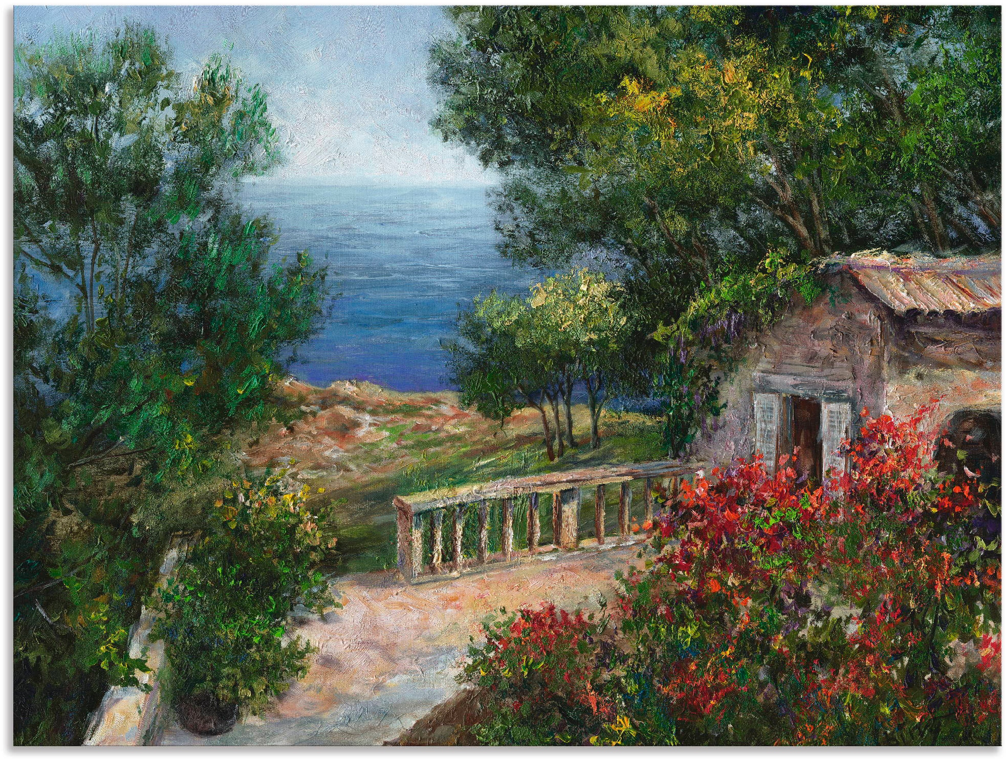 Artland Wandbild "Toskana I" Europa 1 Stk. tlg. als Alubild, Leinwandbild i günstig online kaufen