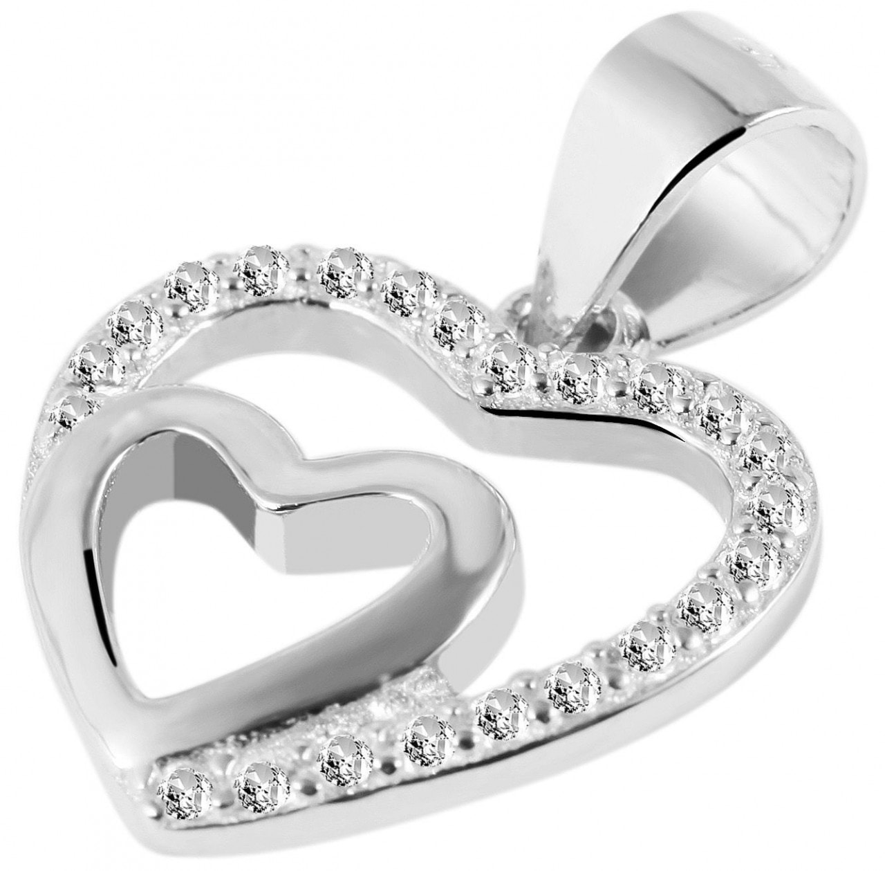 Adelia´s Kettenanhänger »modischer Herz Anhänger aus 925 Sterling Silber«