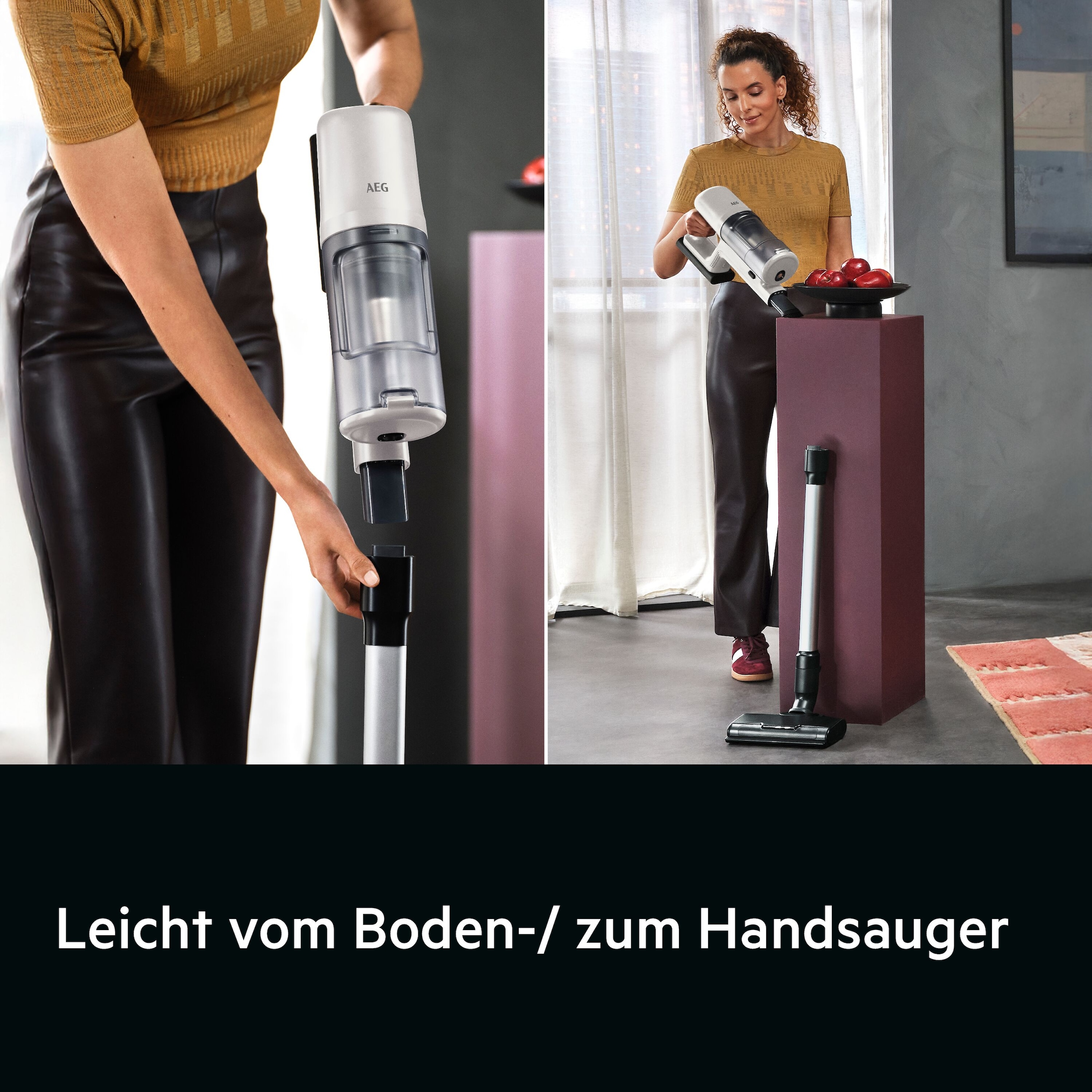 AEG Akku-Hand-und Stielstaubsauger »6000 Staubsauger«, sehr leicht 2,5 kg, 53 % Recyclingmaterial, bis zu 50 Min. Laufzeit