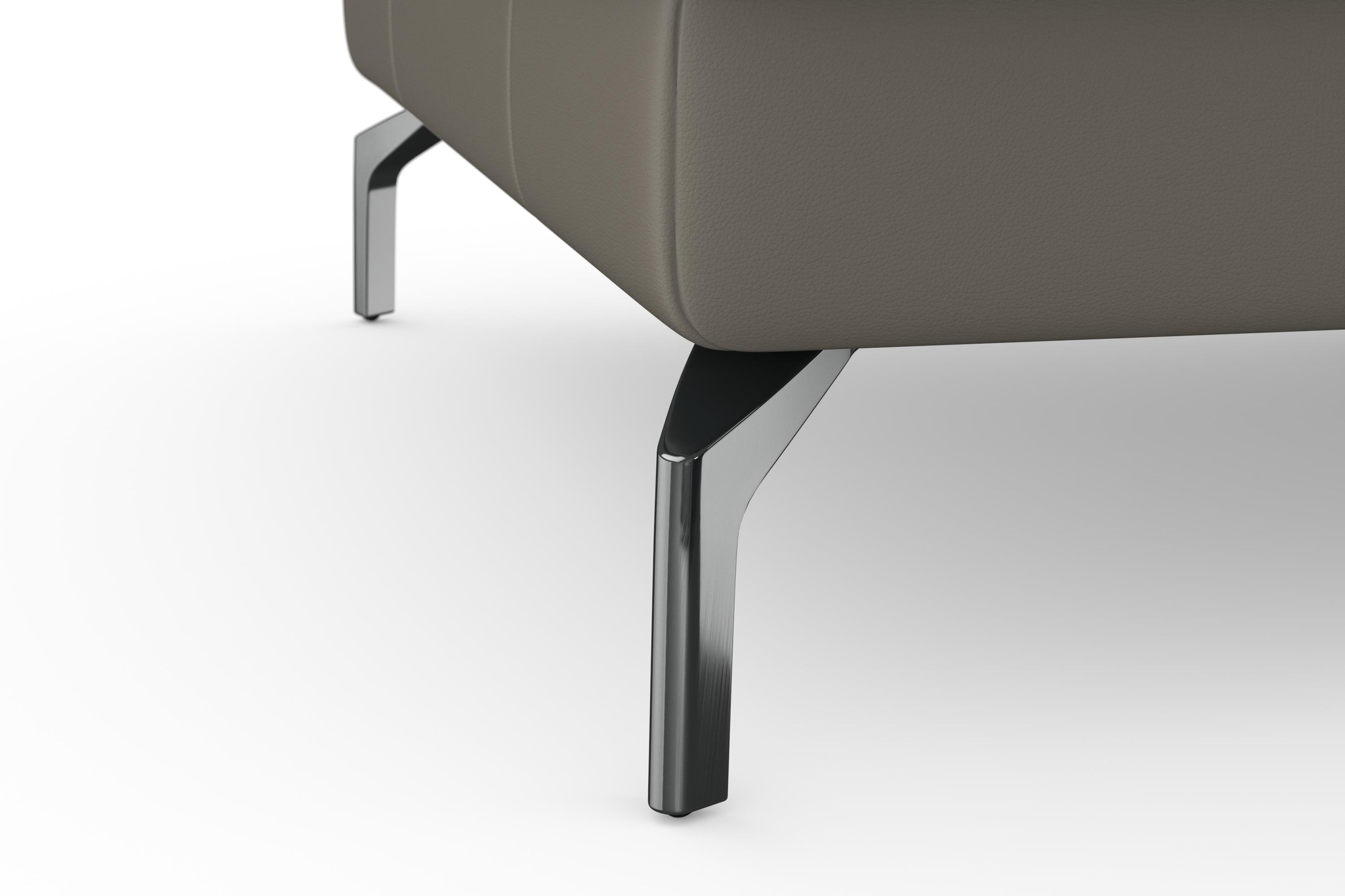 sit&more Ecksofa »Bendigo L-Form«, inklusive Sitztiefenverstellung, Bodenfreiheit 15 cm, in 2 Fußfarben
