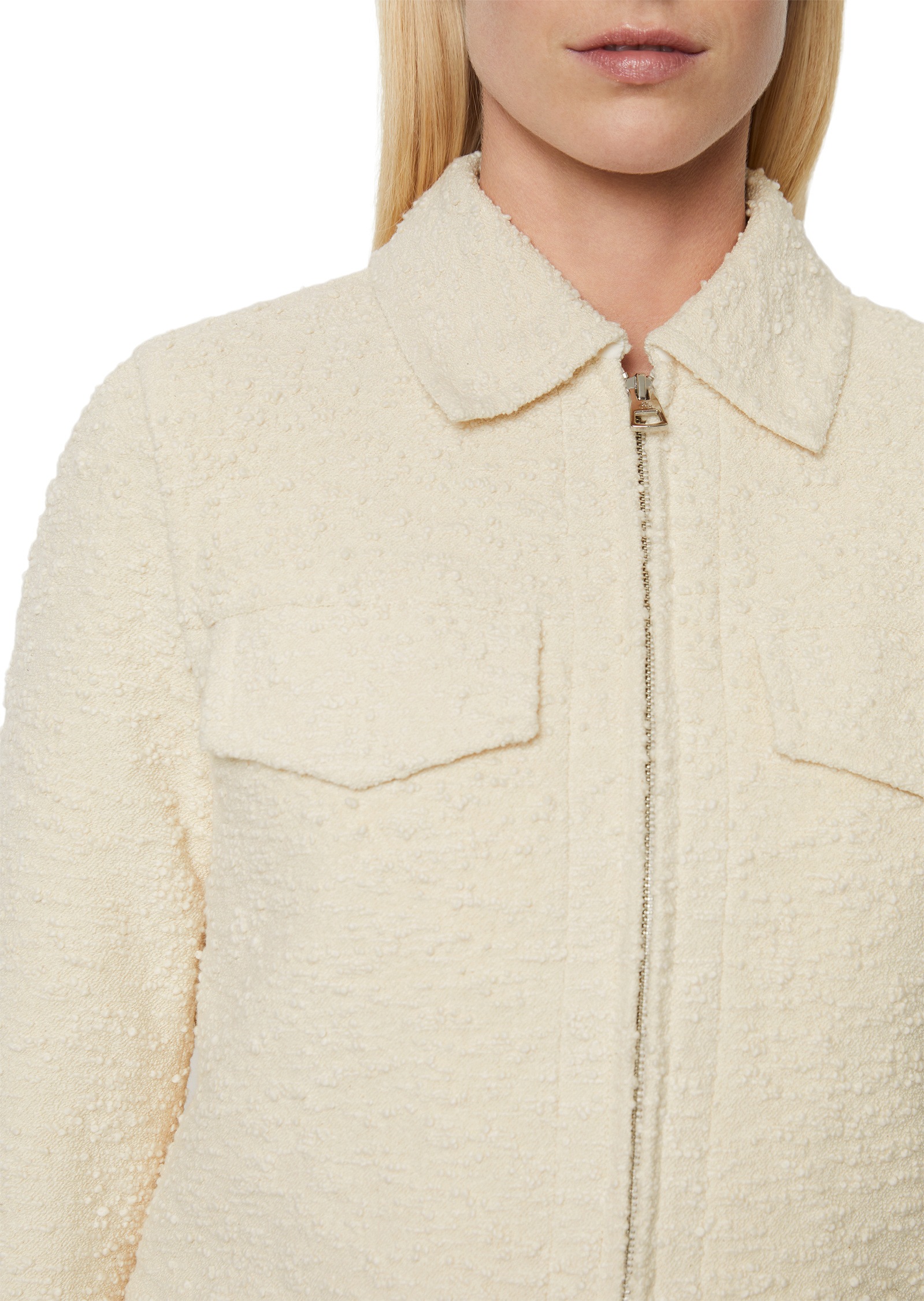 Marc O'Polo Kurzjacke »aus italienischem Bouclé«, ohne Kapuze