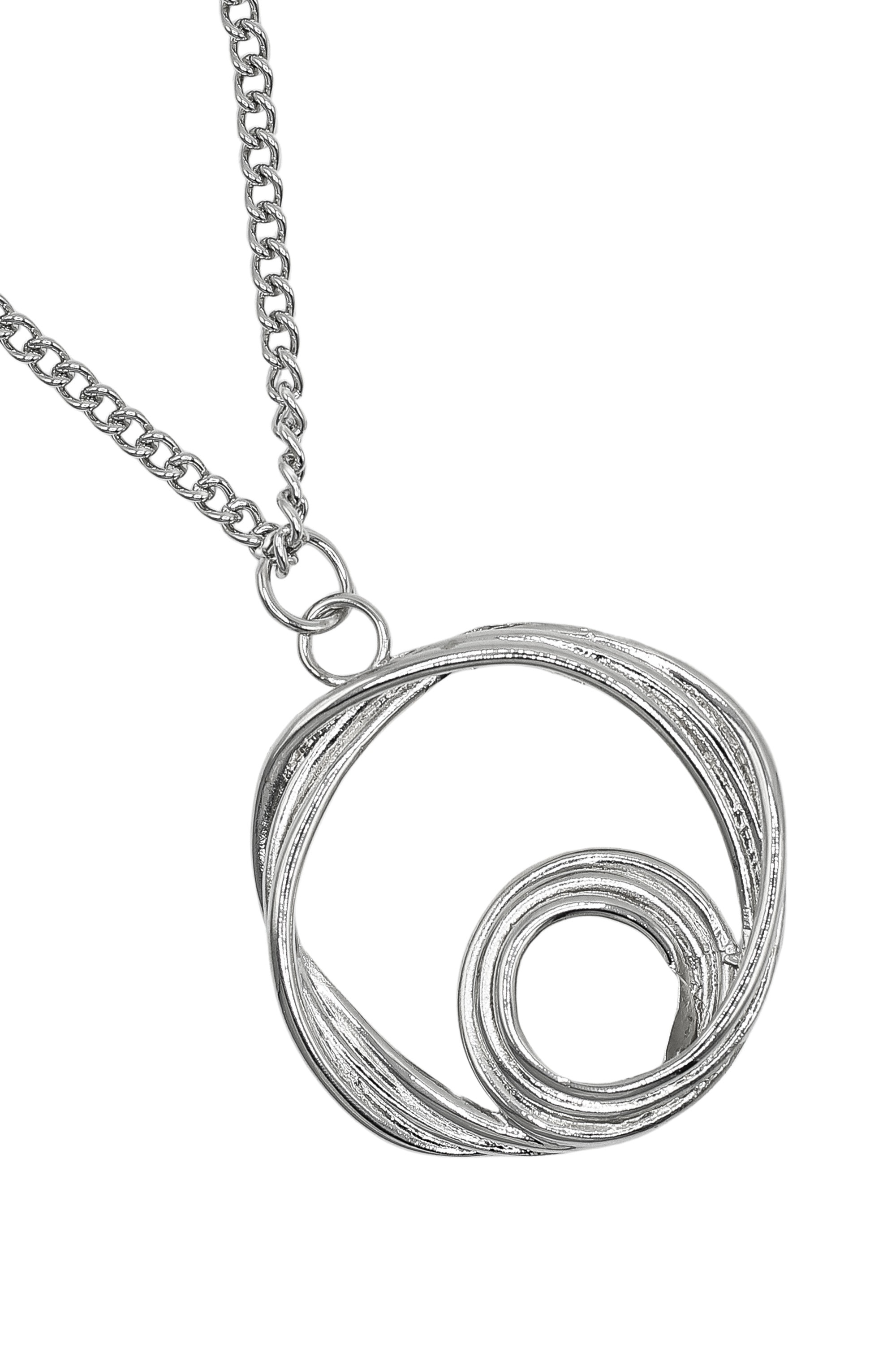 COLLEZIONE ALESSANDRO Lange Kette "Flow", mit rundem XL-Anhänger