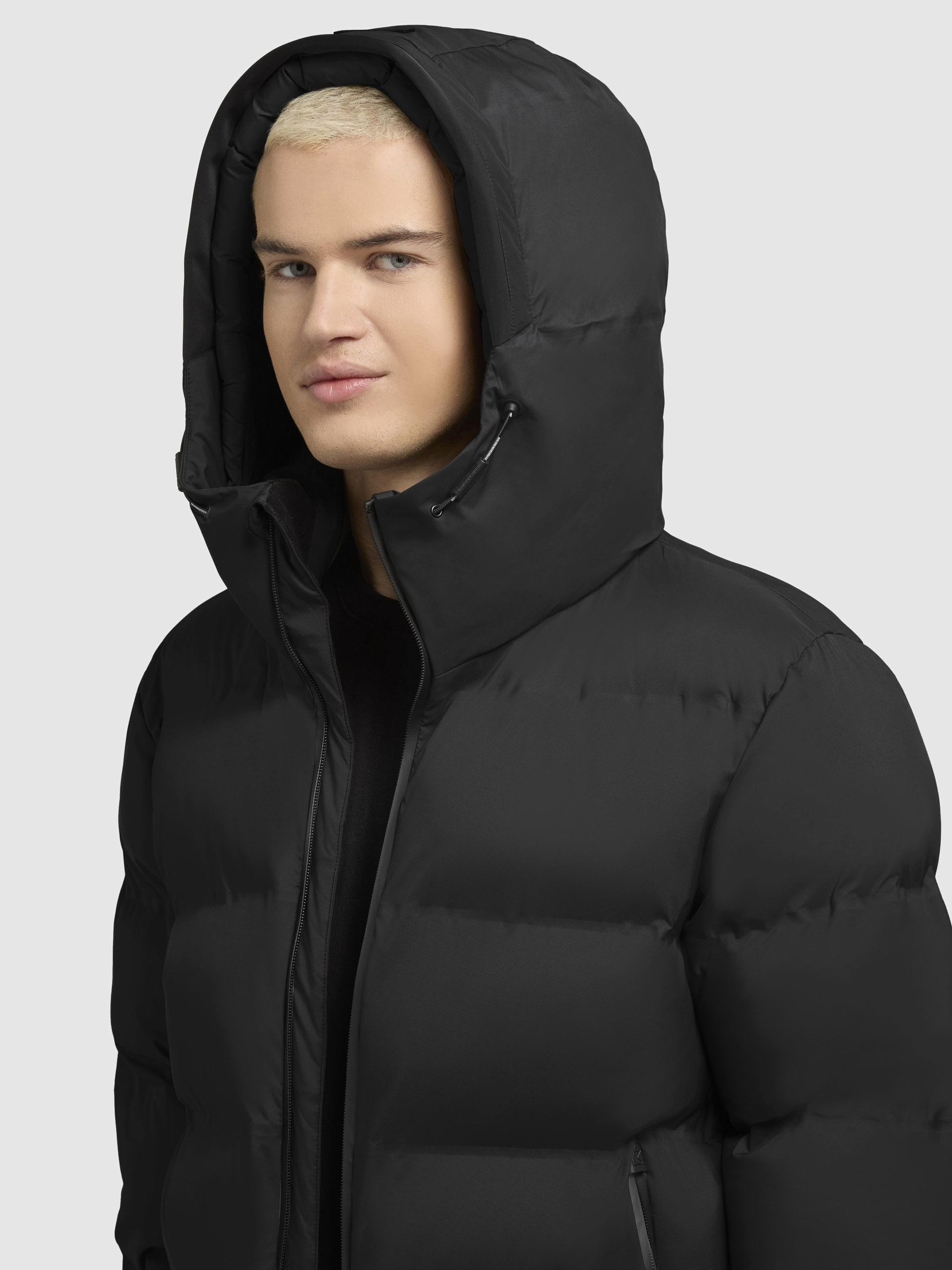 khujo Steppjacke »Silas2«, mit Kapuze, Wasserdichte Herren Winterjacke mit großer Kapuze