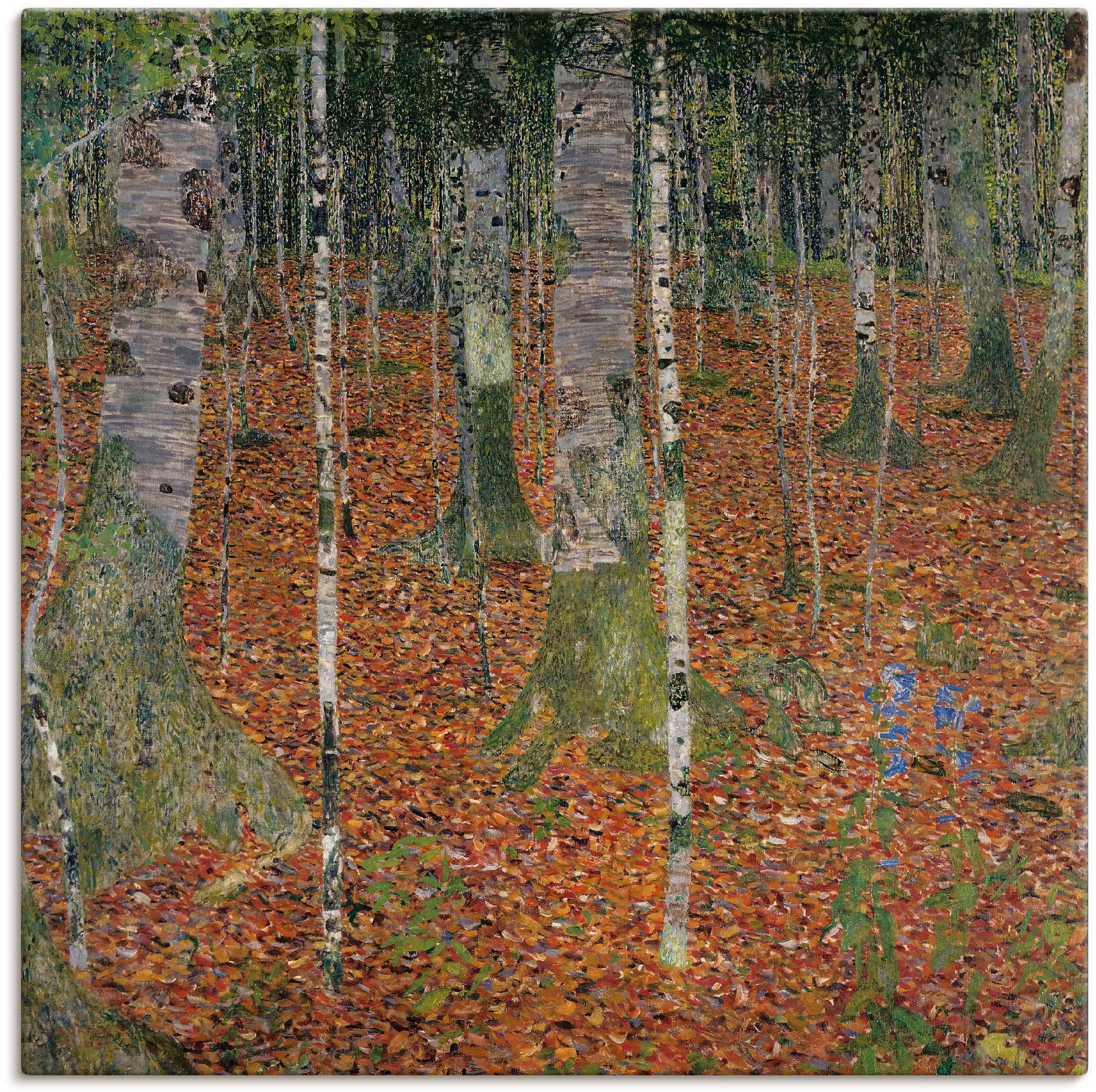 Artland Leinwandbild "Birkenwald. 1903", Wald, (1 St.), auf Keilrahmen gespannt