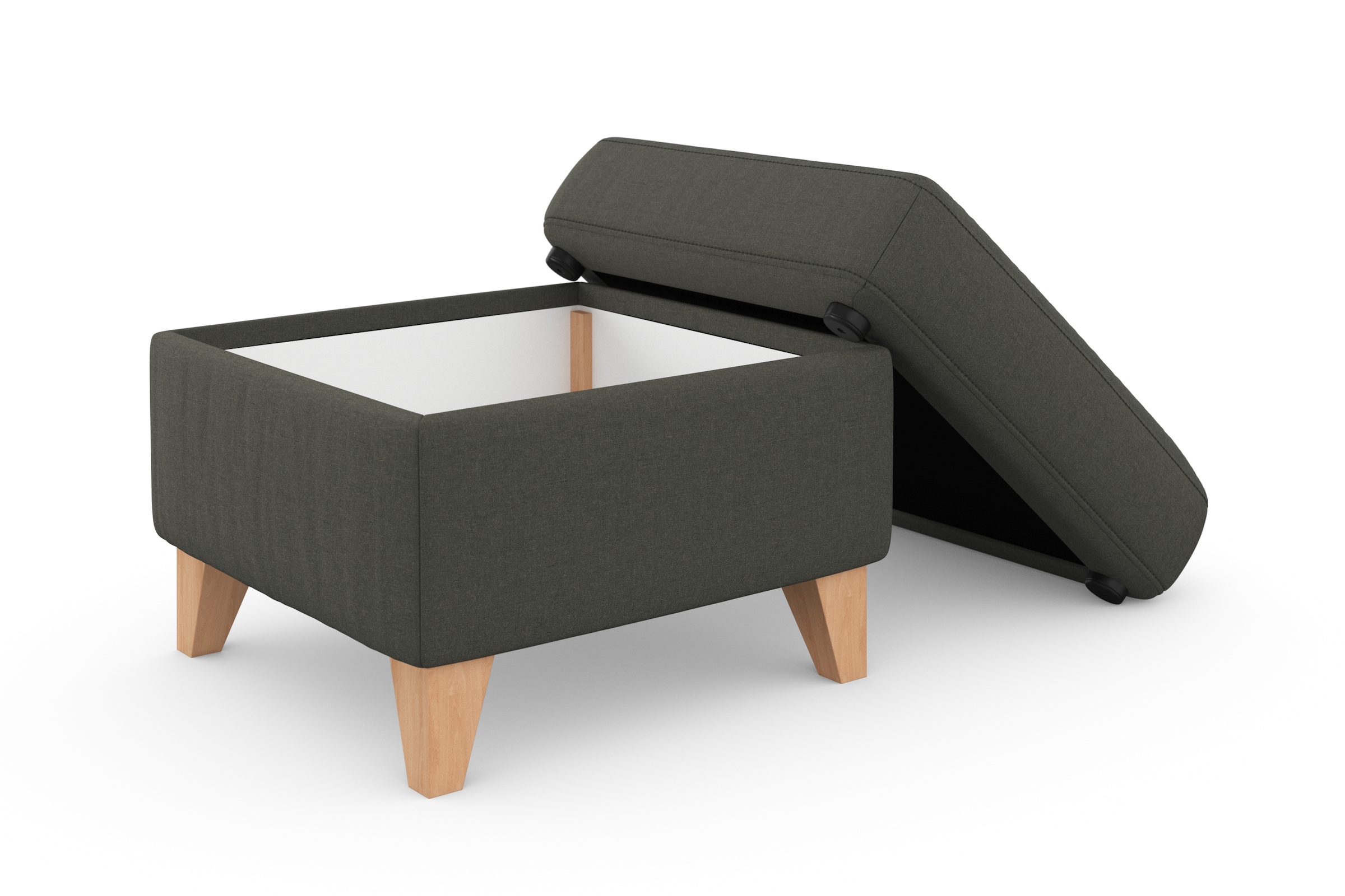 sit&more Stauraumhocker »Visby« Stauraum, auch erhältlich mit Wasser zu reinigendem "Soft clean" Bezug