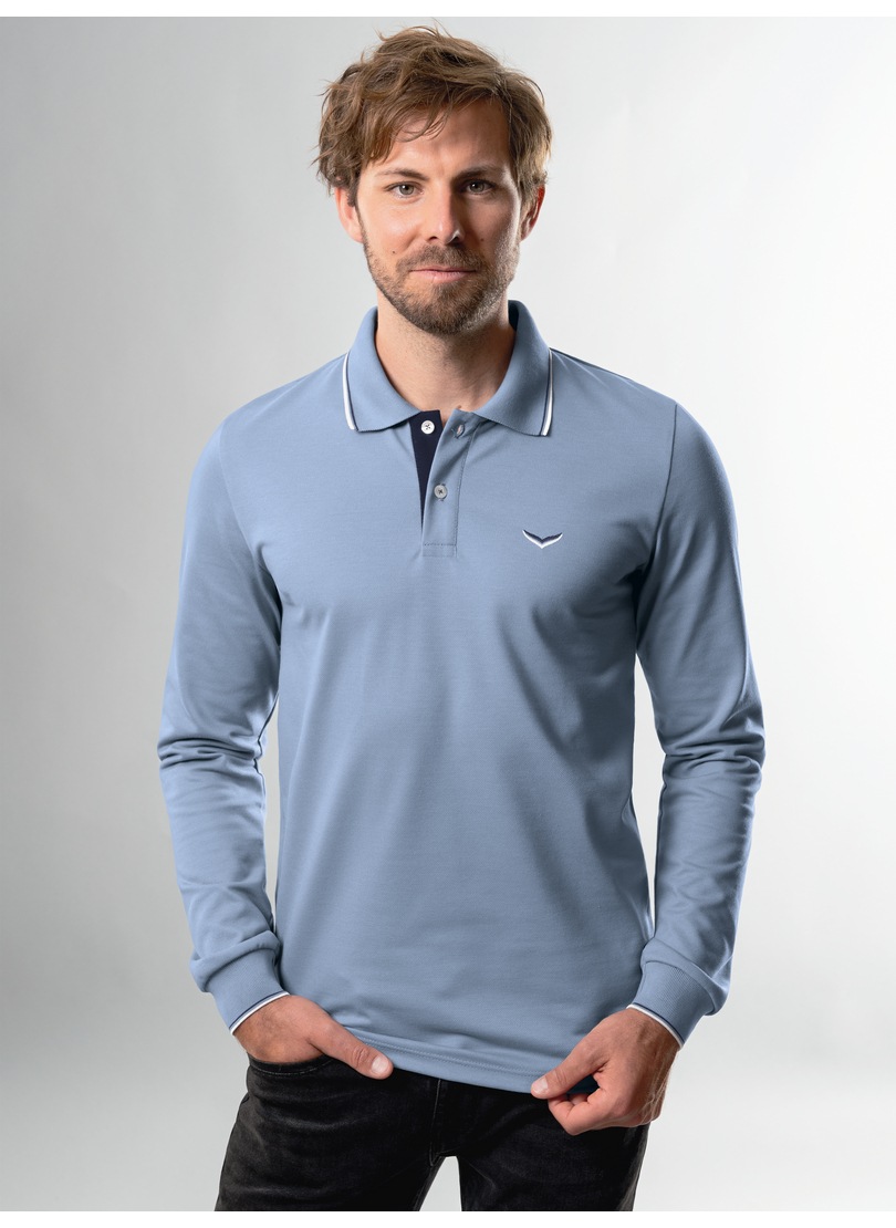 Trigema Poloshirt »TRIGEMA Modisches Poloshirt mit langen Armen«, (1 tlg.)