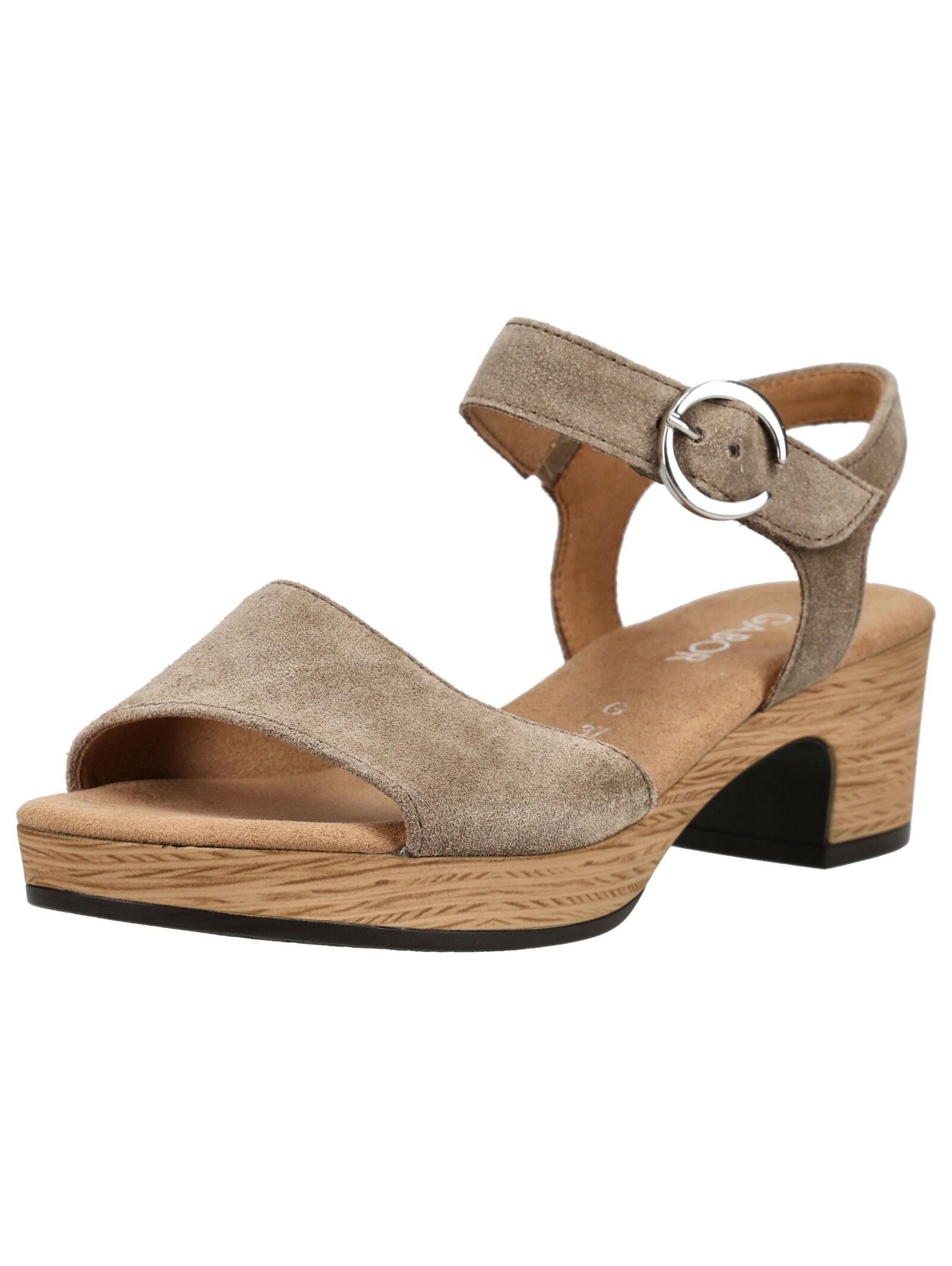 Gabor Comfort Riemchensandale "Gabor Comfort Sandalen Veloursleder" günstig online kaufen