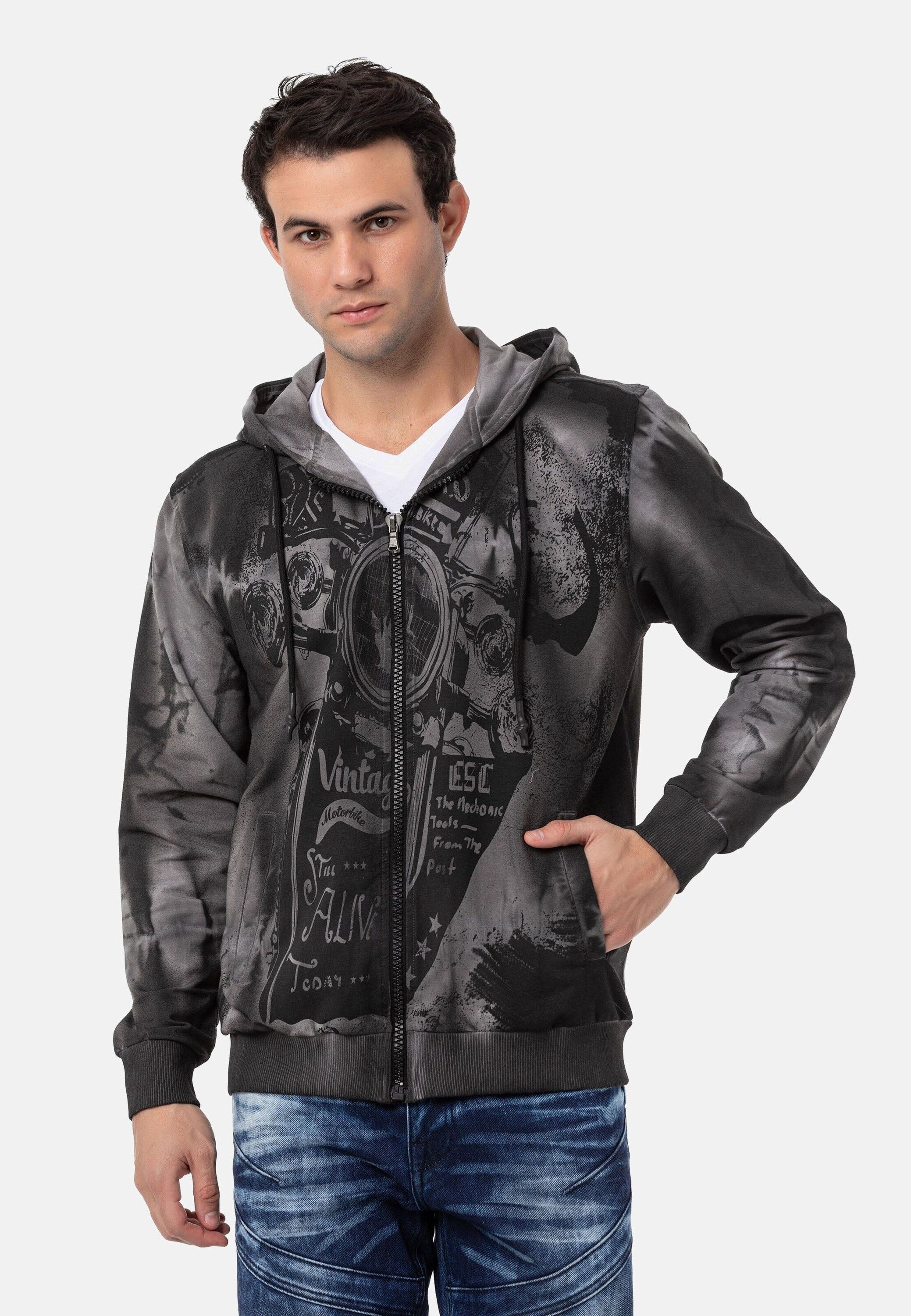 Cipo & Baxx Sweatjacke »Jacken«, mit Print, CL561