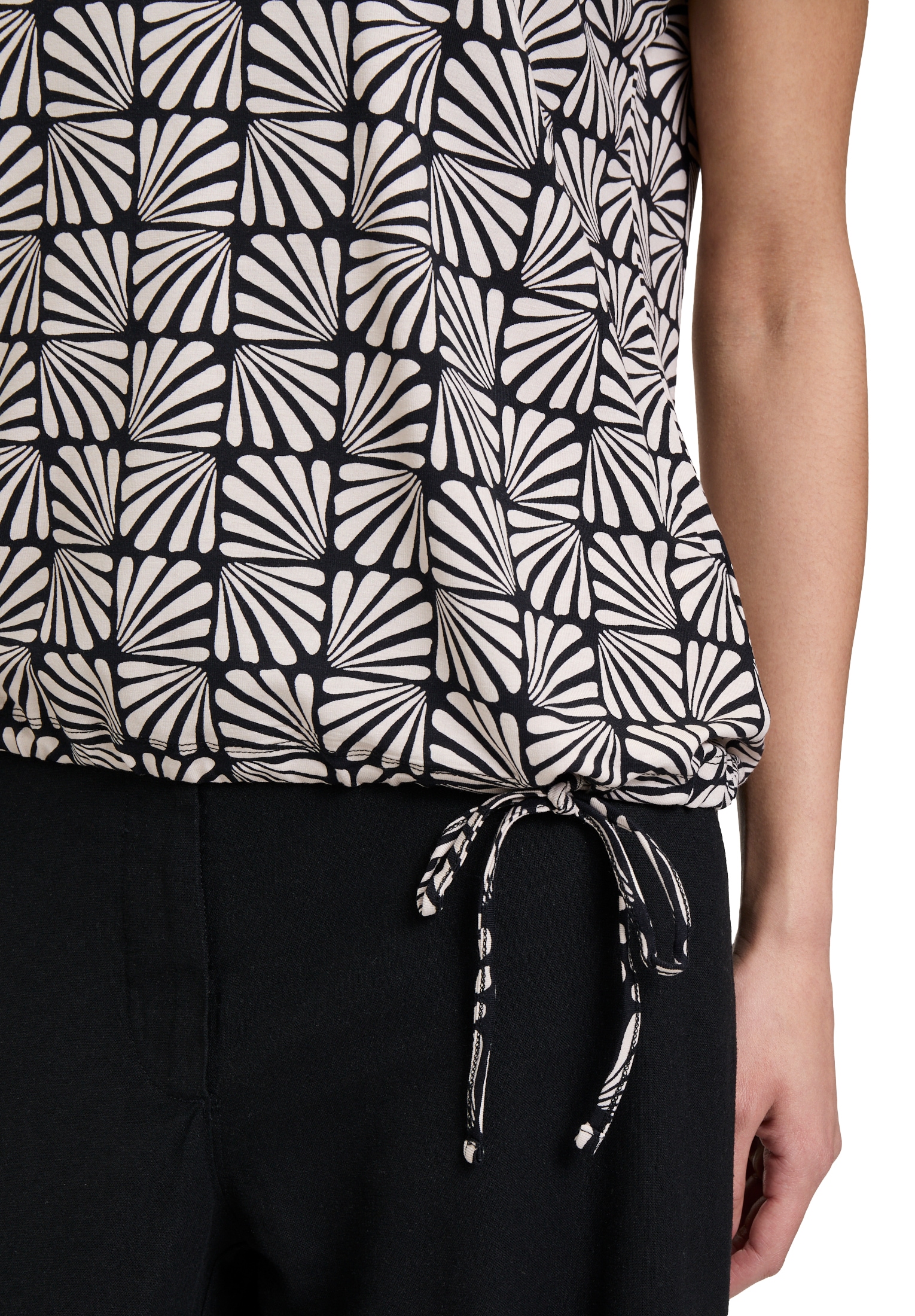 Betty Barclay Kurzarmshirt »Betty Barclay Printshirt mit Tunnelzug«, (1 tlg.), Form