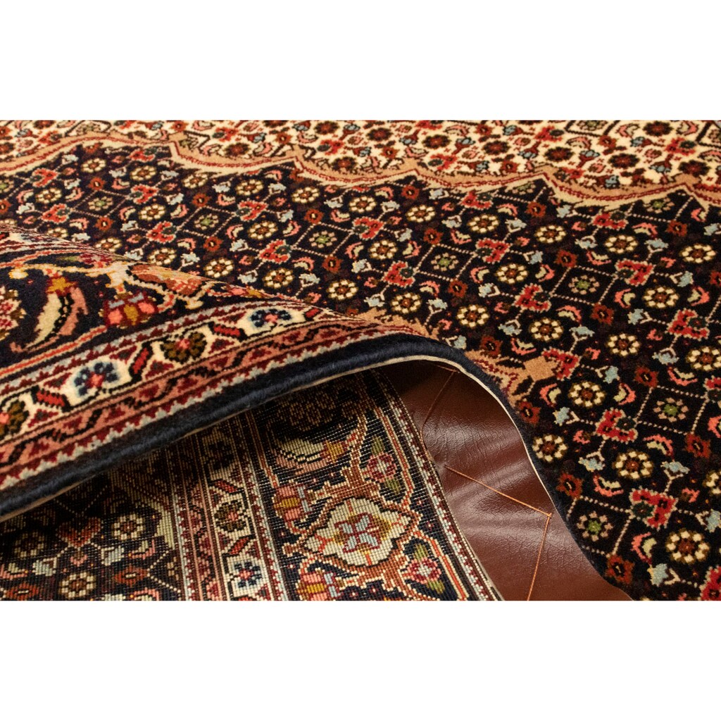 morgenland Teppich »Täbriz 50 Raj Teppich handgeknüpft schwarz«, rechteckig, handgeknüpft