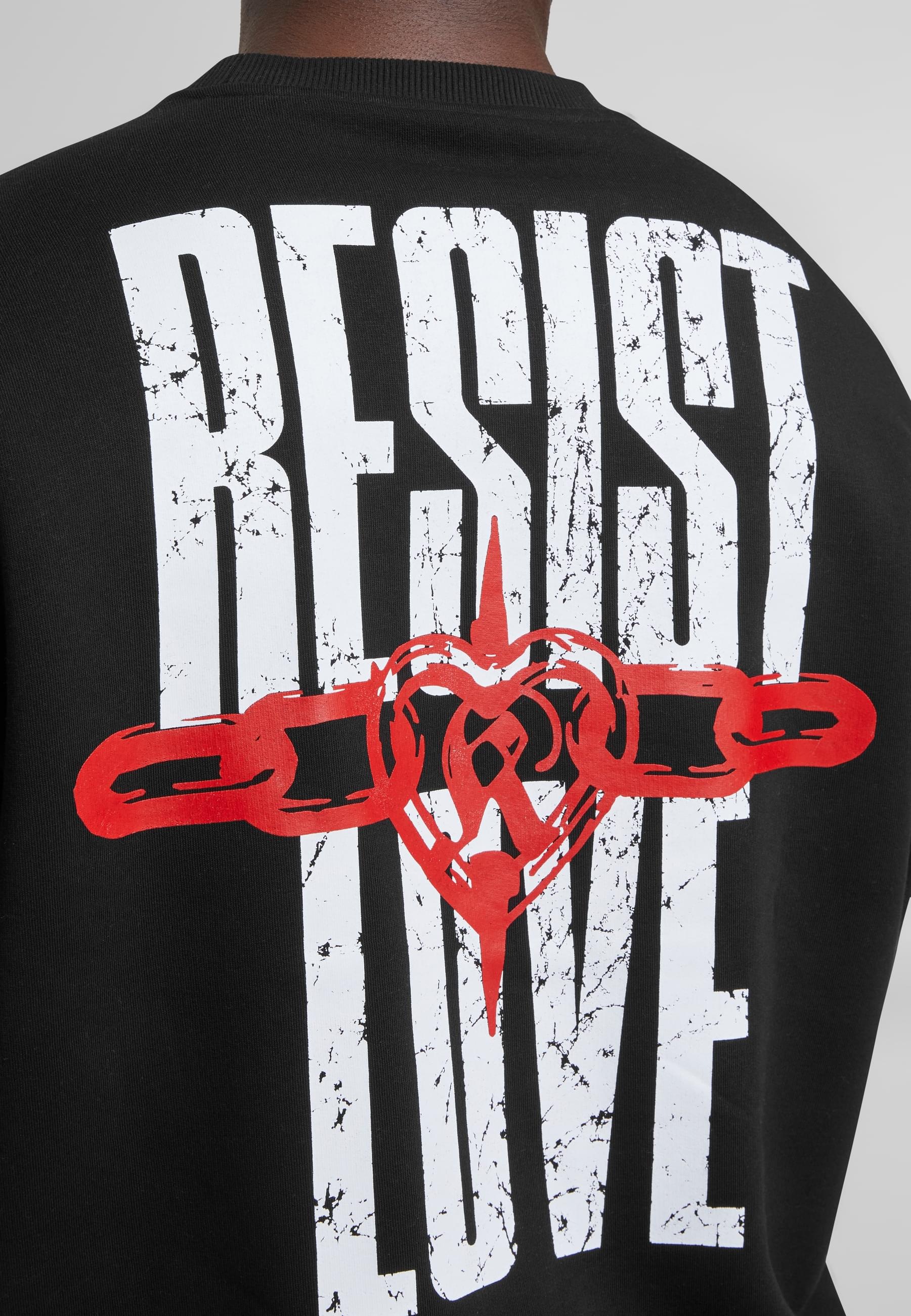 Karl Kani Rundhalspullover »Karl Kani Woven Signature Resist Love Crew«, (1 tlg.)
