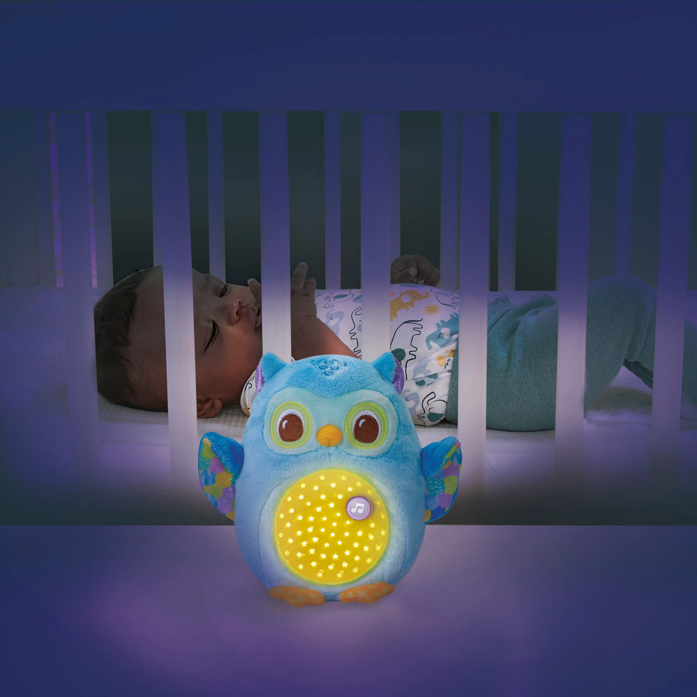 Vtech® Kuscheltier »Vtech Baby, Leuchtende Plüscheule«, mit Licht- und Soundeffekt