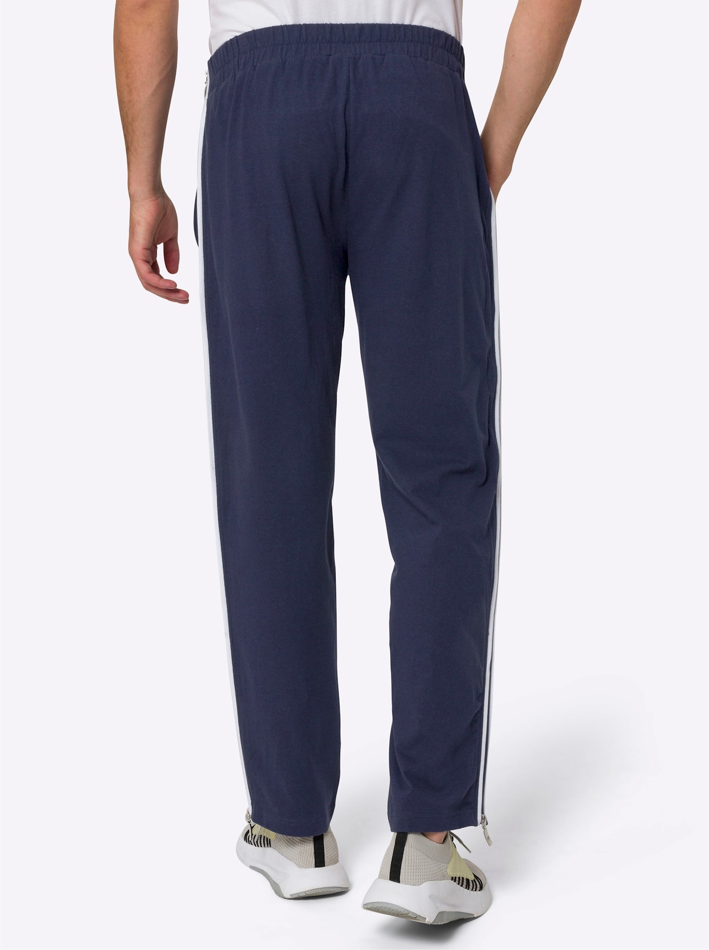 Classic Men's Pull-On Trousers Navy Blue 30 3