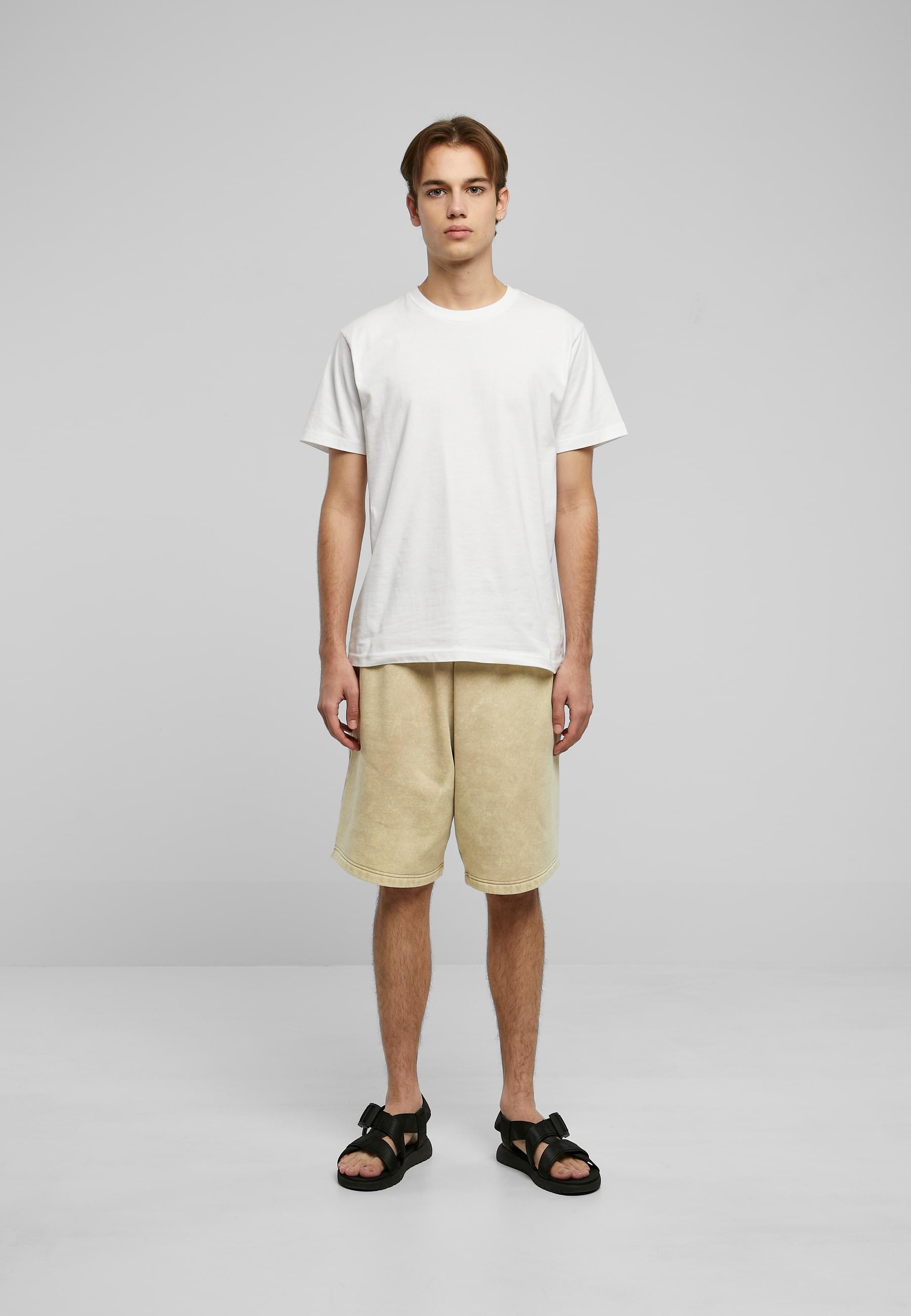 URBAN CLASSICS Sweatshorts »Urban Classics Herren Heavy Stone Washed Sweat Shorts«, (1 tlg.)