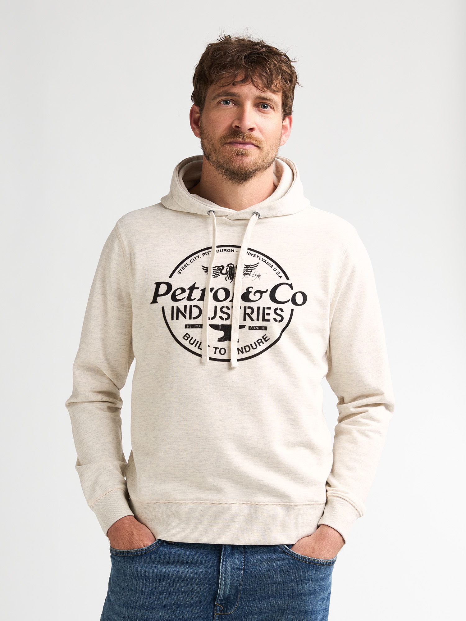 Petrol Industries Kapuzensweatshirt, mit angesetzten Bündchen