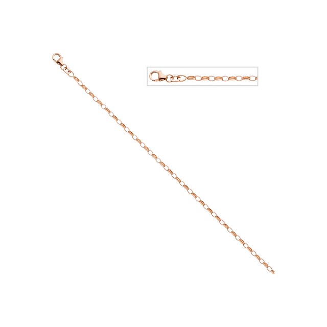 JOBO Kette ohne Anhänger, Ankerkette 925 Silber roségold vergoldet 45 cm  online kaufen | BAUR