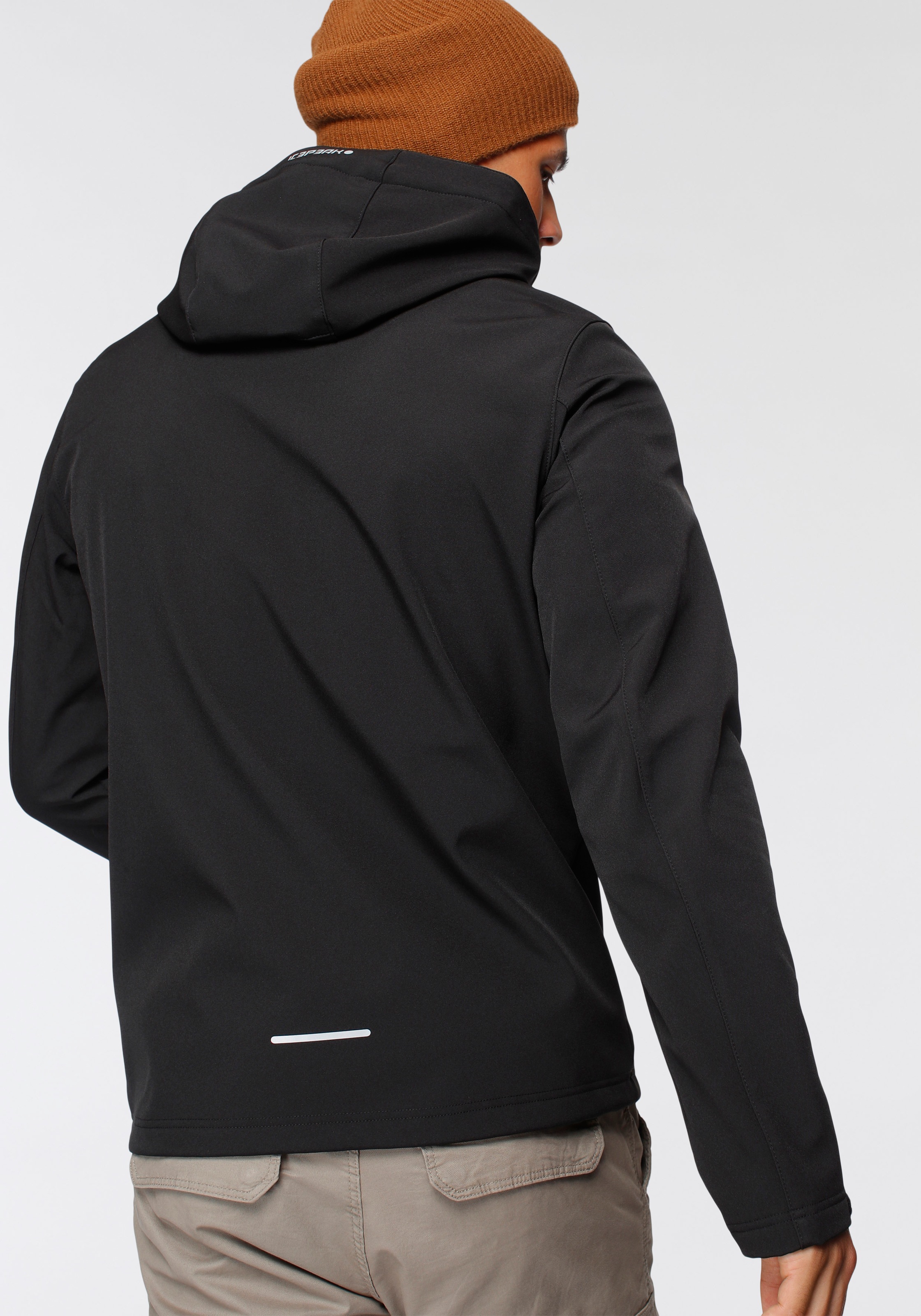 Thumbnail - Icepeak Softshelljacke "ICEPEAK BRIMFIELD" 1 Stk. tlg. mit Kapuze mit abnehmbarer Kapuze, winddicht, wasserabweisend, at...