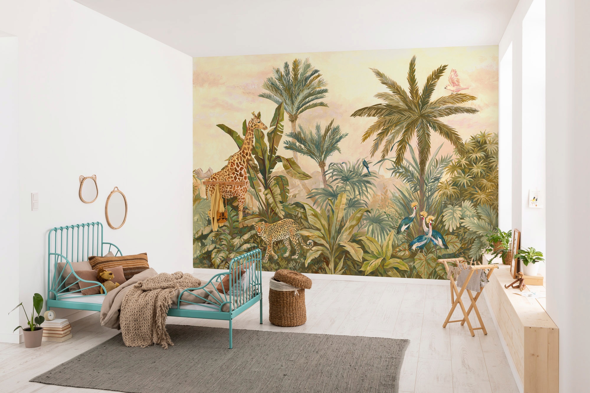 Komar Vliestapete »Tropical Vintage Garden«, 400x280 cm (Breite x Höhe)