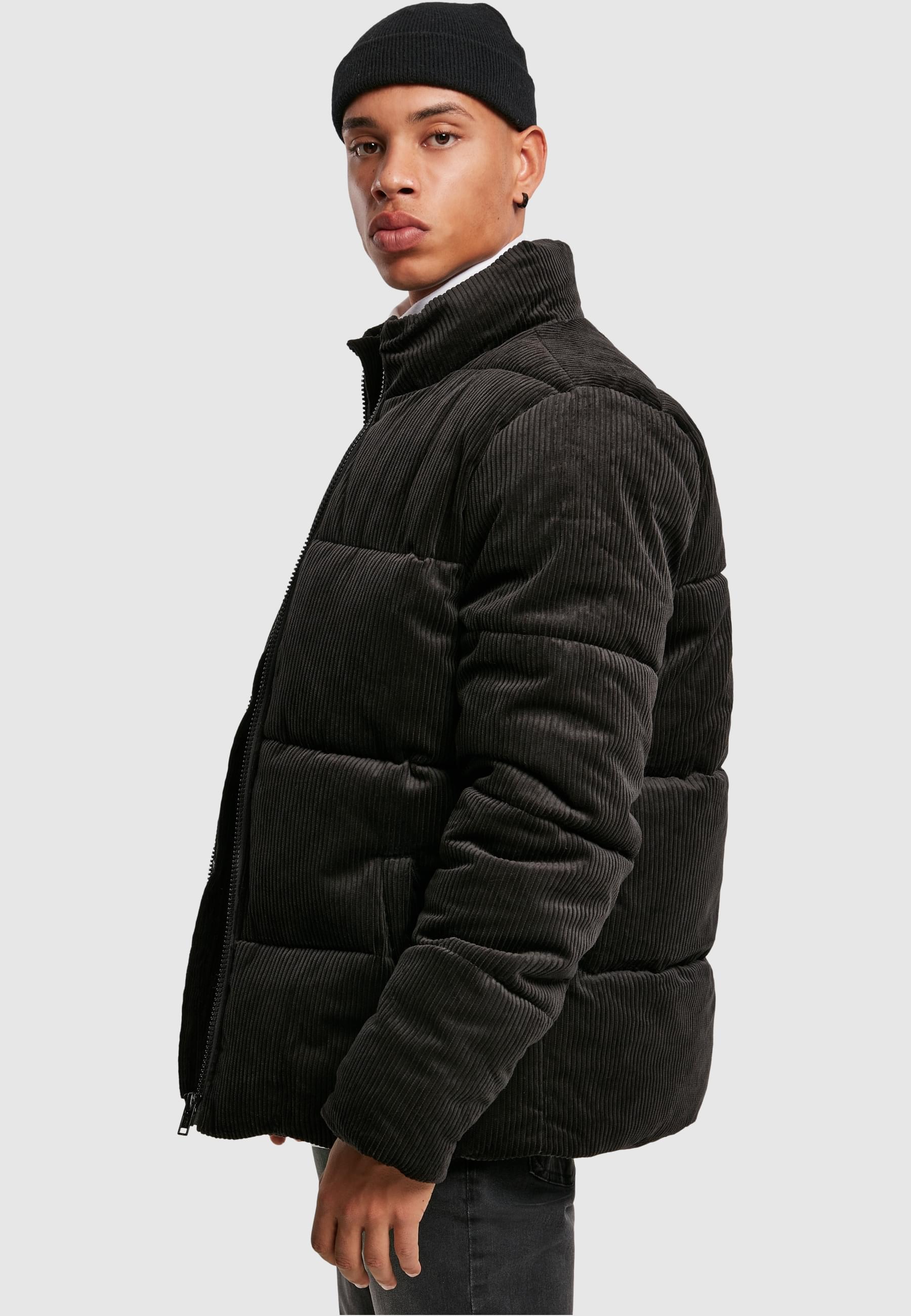 URBAN CLASSICS Winterjacke »Herren Boxy Corduroy Puffer Jacket«, (1 St.), ohne Kapuze