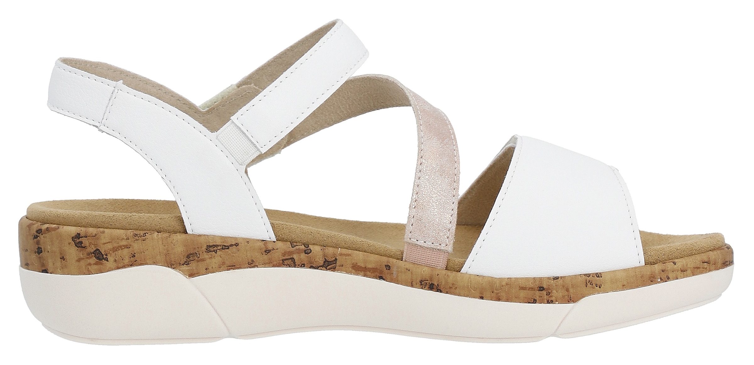 Remonte Keilsandalette, Sommerschuh, Klettschuh, Riemchensandale mit Softfußbett