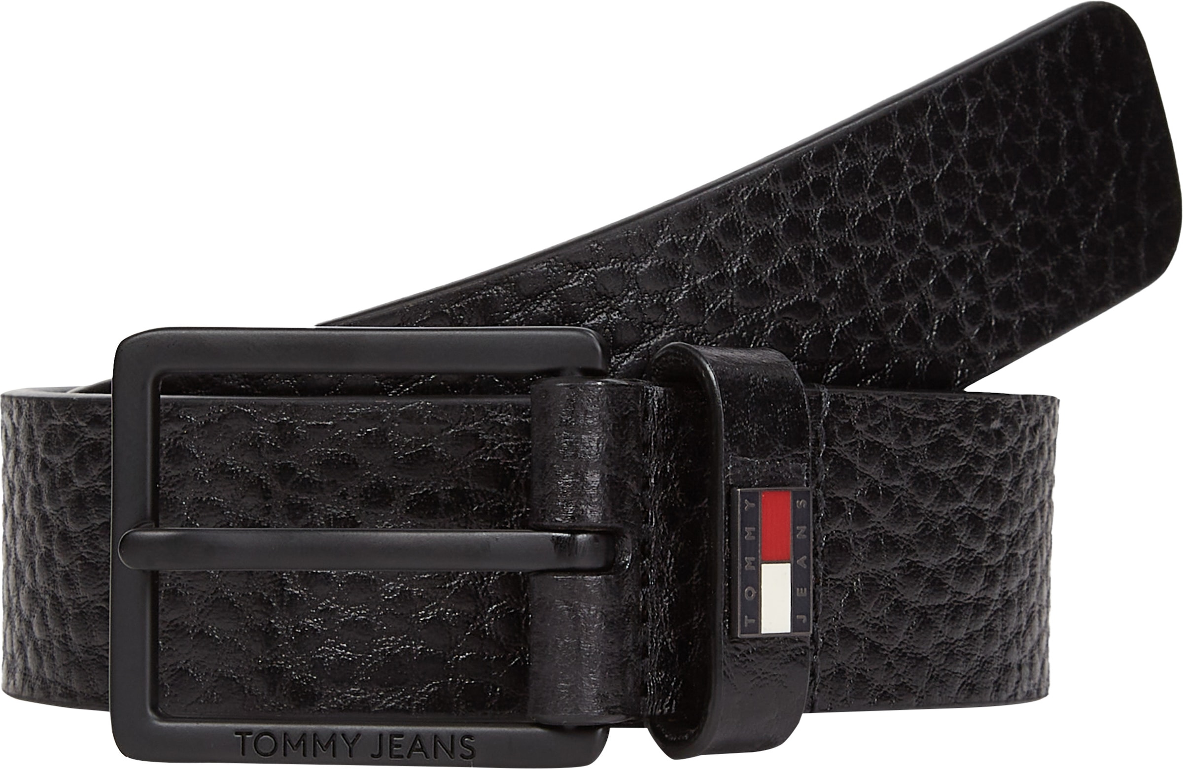 Tommy Jeans Ledergürtel "TJM ELEVATED FLAG LEATHER 3.5", Größenverstellbar günstig online kaufen