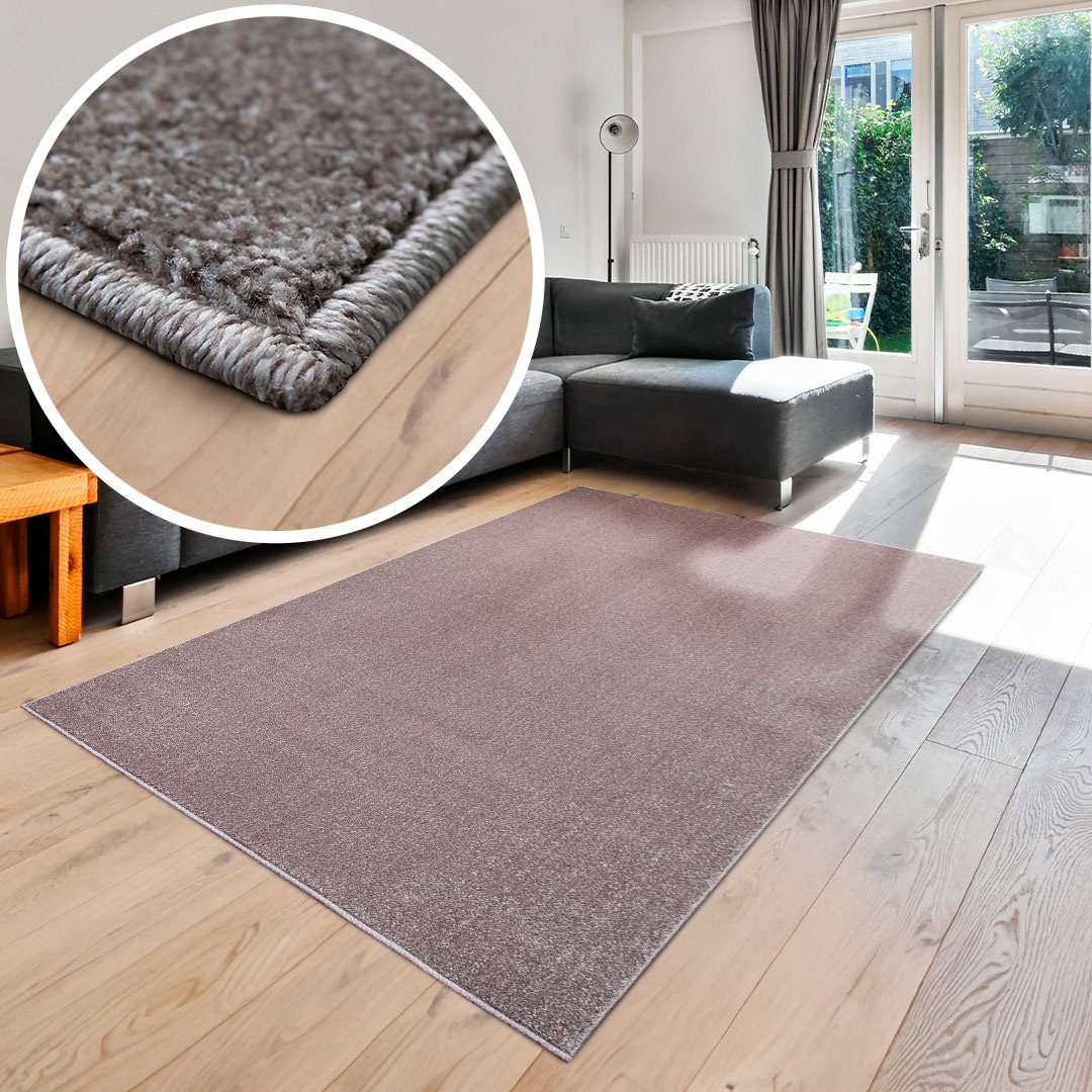 my home Kurzflor,Design-Teppich Teppich besonders | rechteckig, mit mit »»Pieter««, weichem BAUR Flor, Melange-Effekt