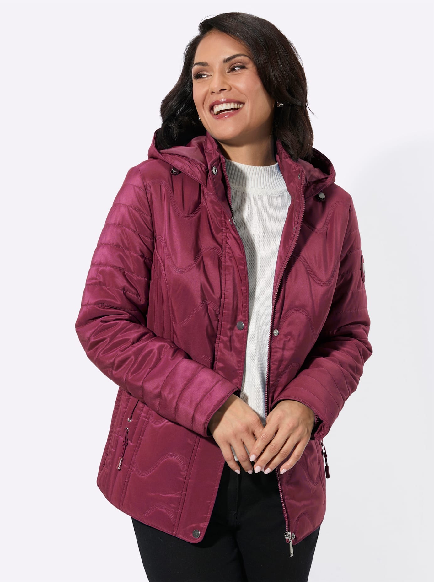 Casual Looks Steppjacke mit Kapuze