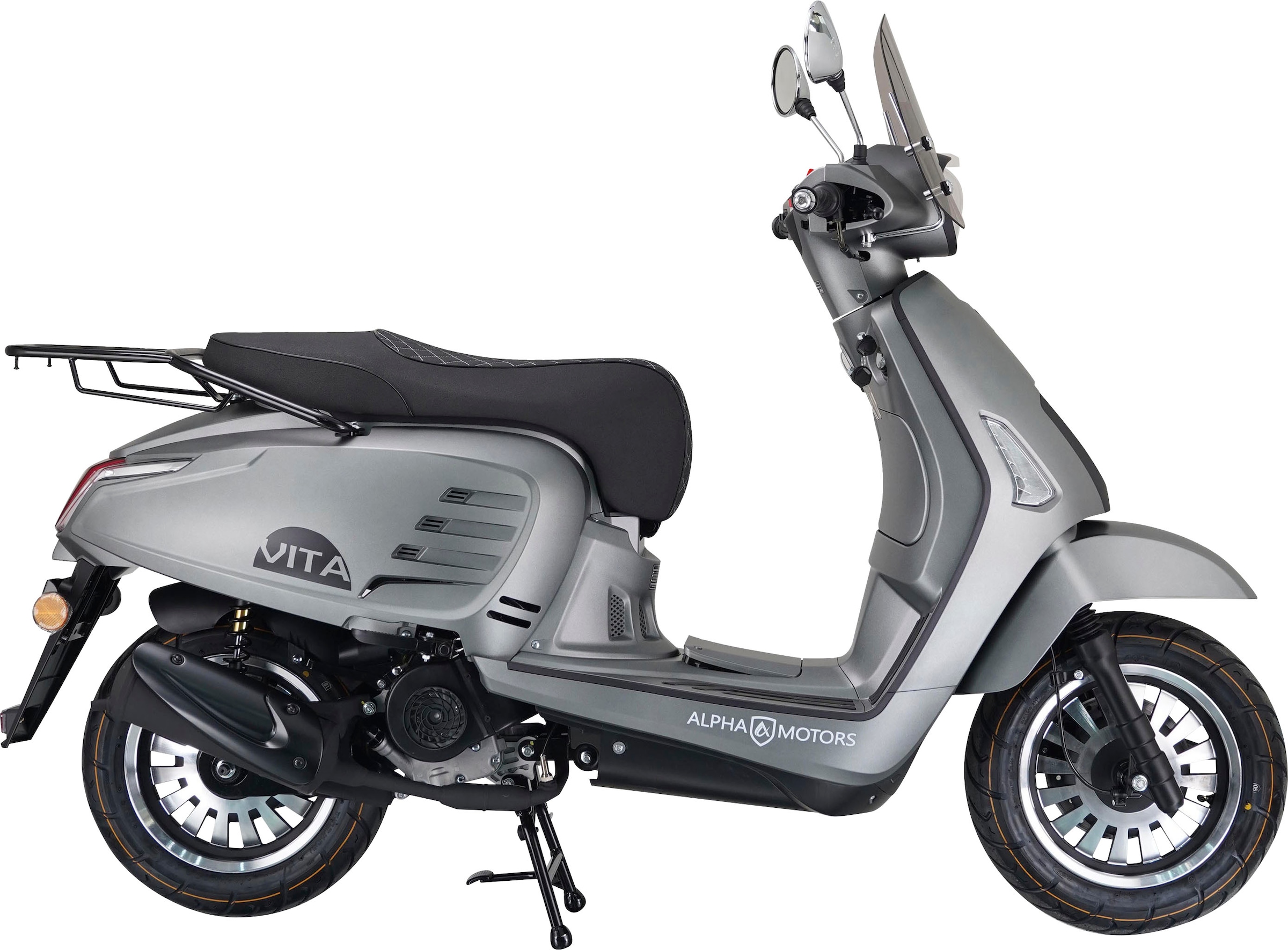 Alpha Motors Motorroller »Vita«, 50 8,56 Windschild | cm³, Euro inkl. 5, PS, km/h, 85 BAUR