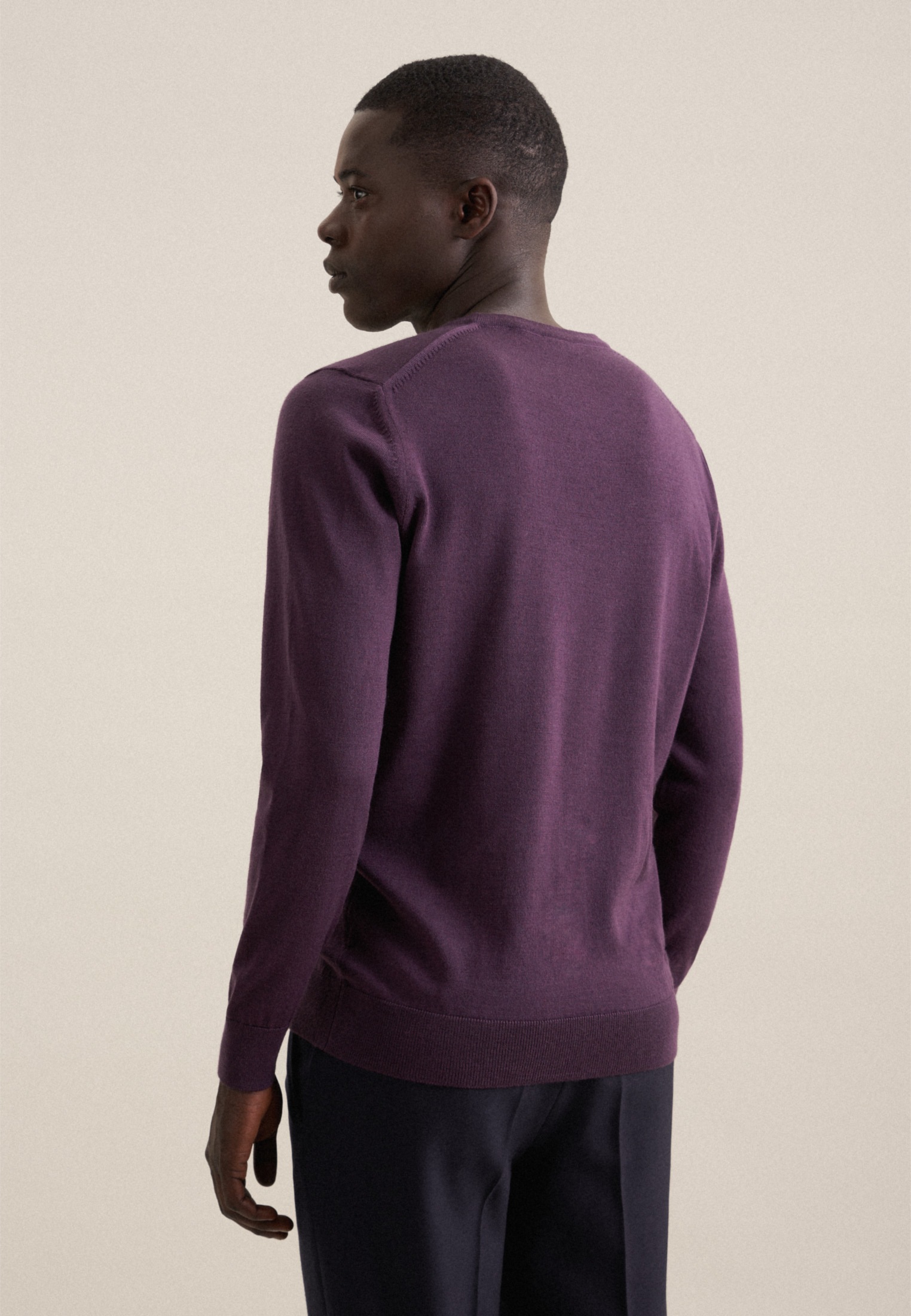 seidensticker Pullunder "Schwarze Rose" Rundhals Uni günstig online kaufen