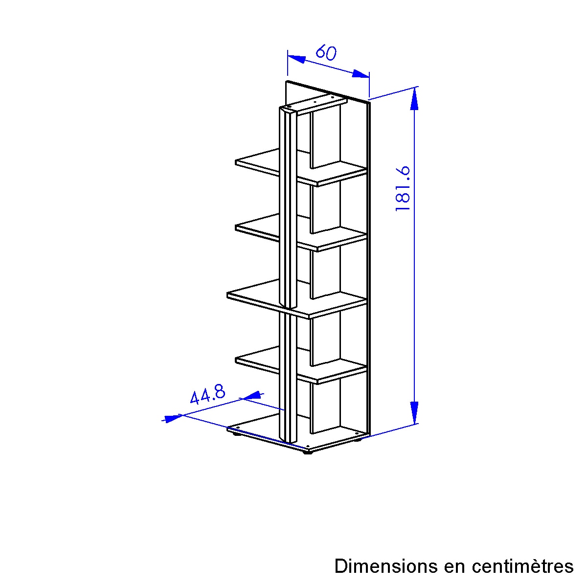 Gami Aktenregal »ARCADE«, (1 St.), Bücherregal B. 60