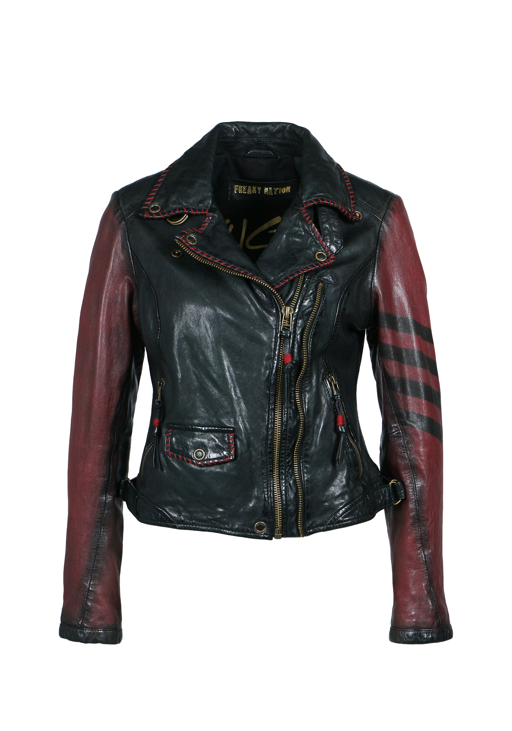 Freaky Nation Lederjacke "Blaze up-FN" günstig online kaufen